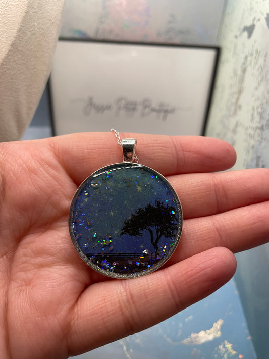 Collier pendentif arbre mystique