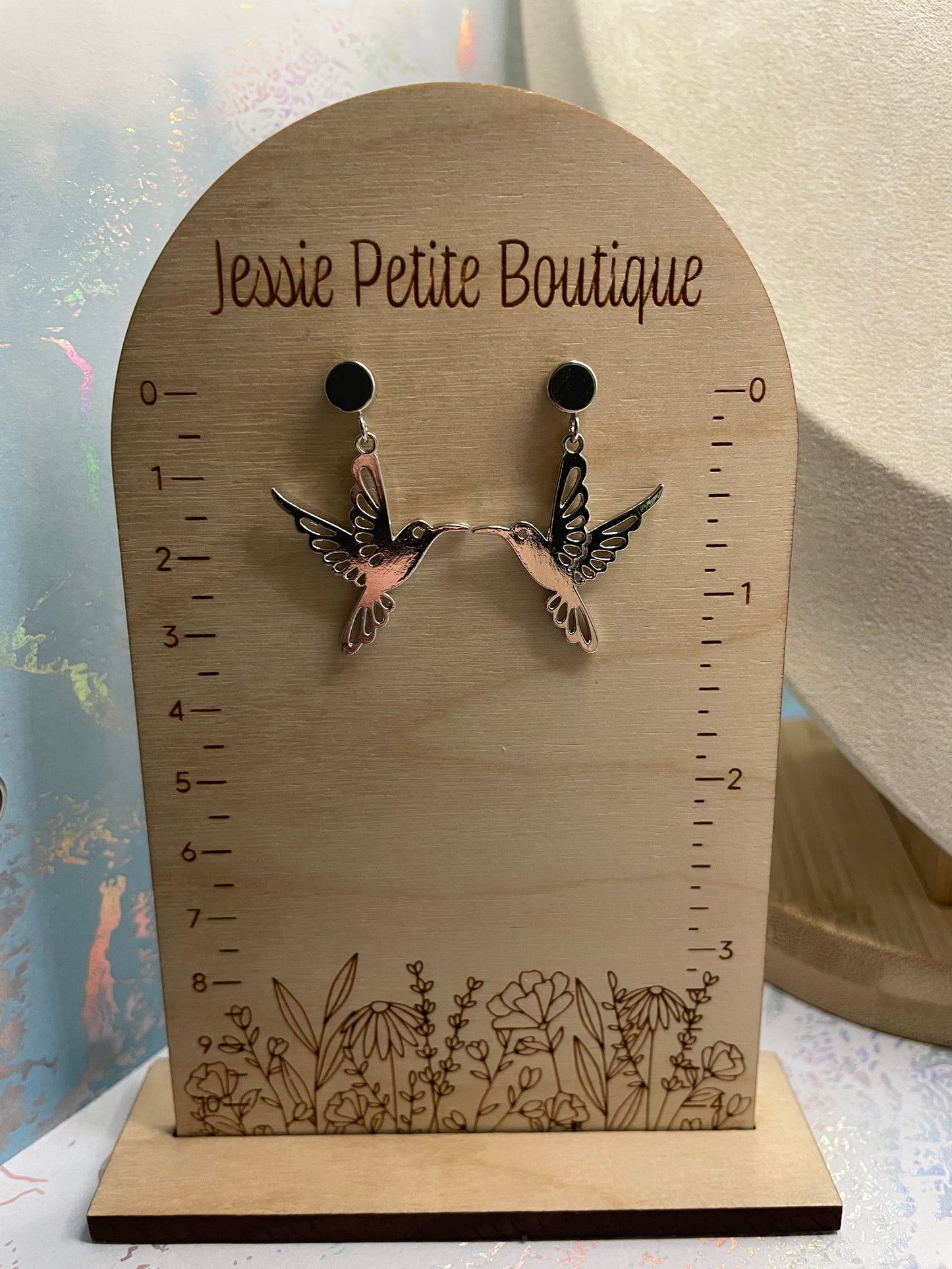 Ensemble de bijoux élégant en forme de colibri