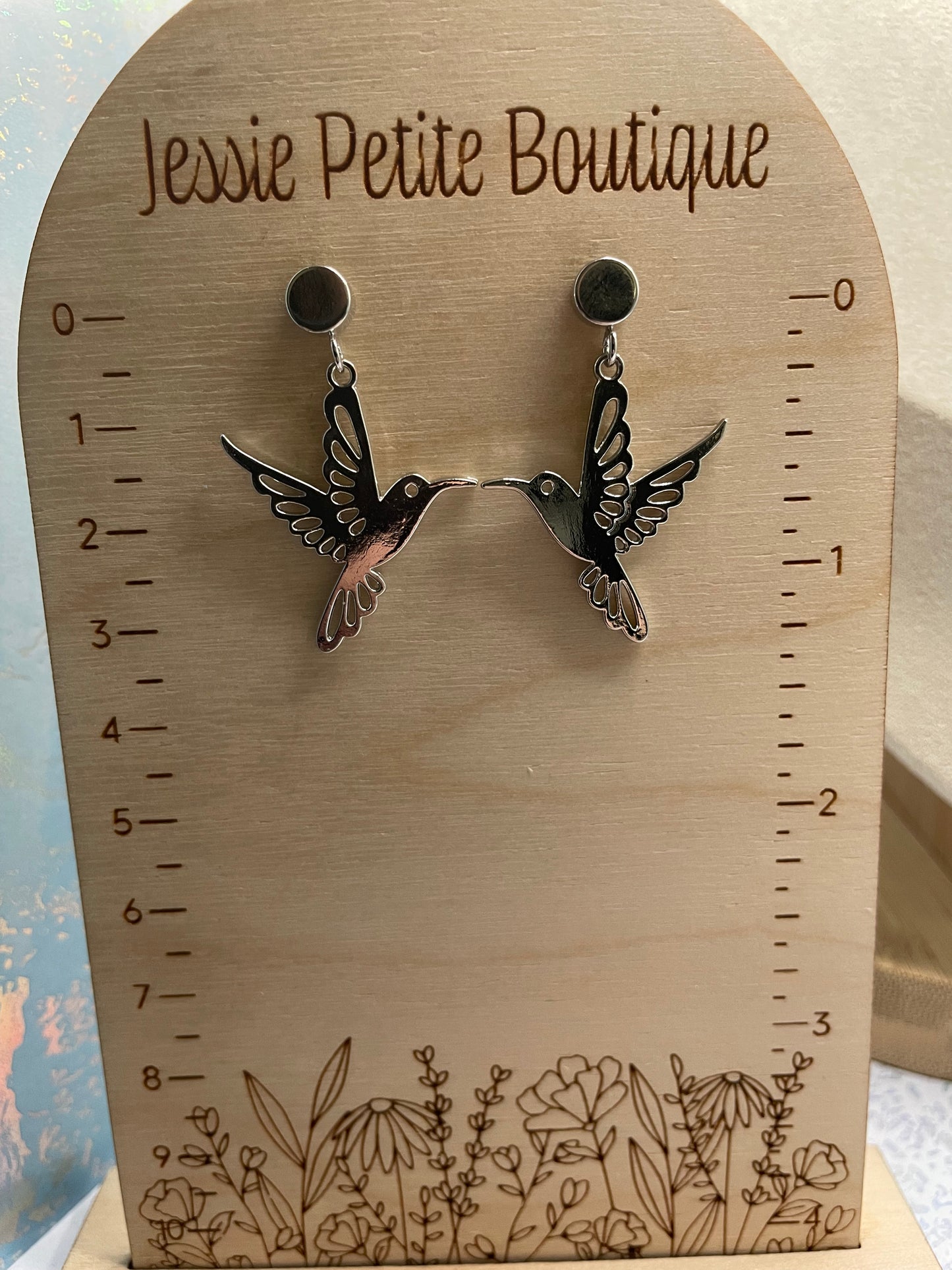 Ensemble de bijoux élégant en forme de colibri