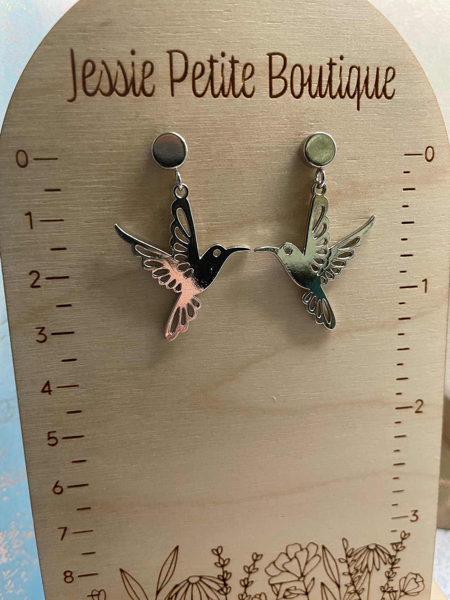 Ensemble de bijoux élégant en forme de colibri