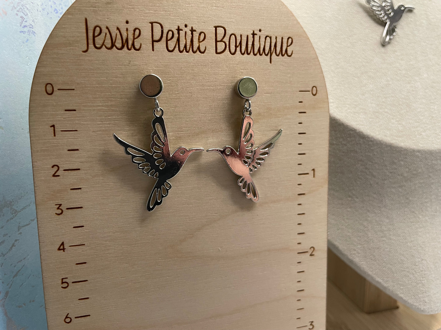 Ensemble de bijoux élégant en forme de colibri