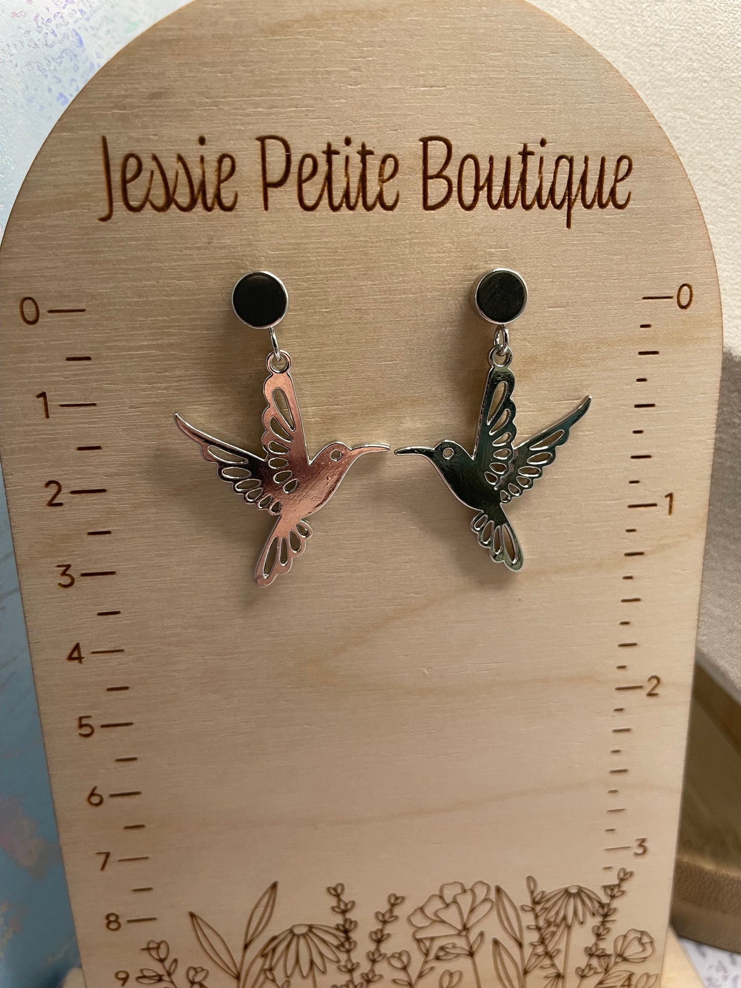 Ensemble de bijoux élégant en forme de colibri