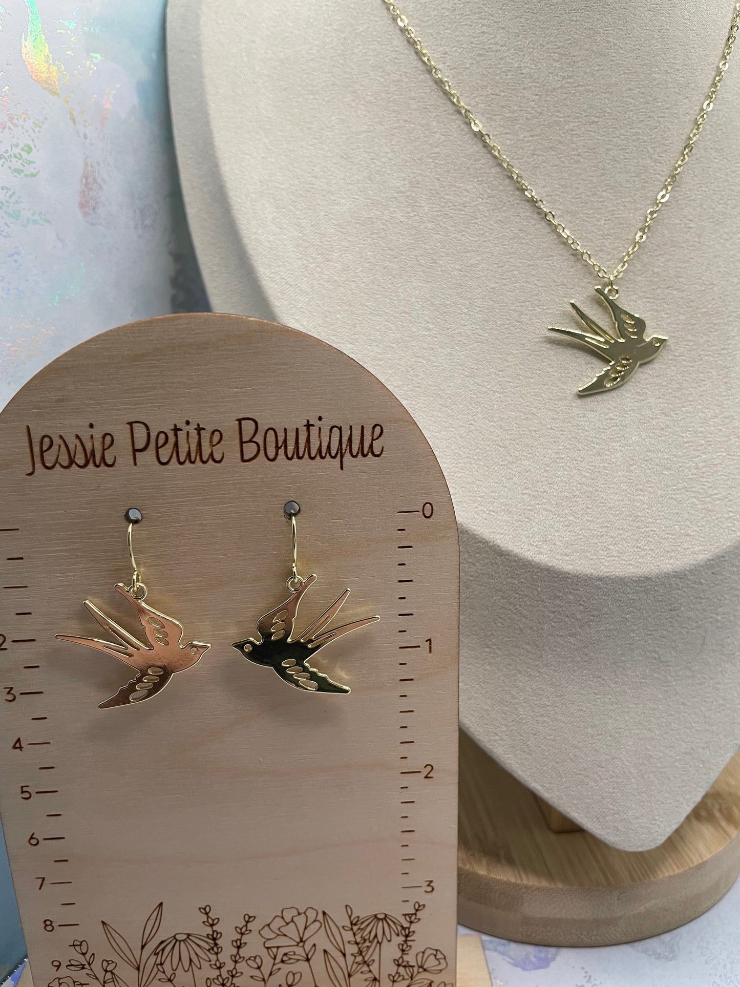 Ensemble de bijoux Chic Gold Bird - 18'' sans nickel