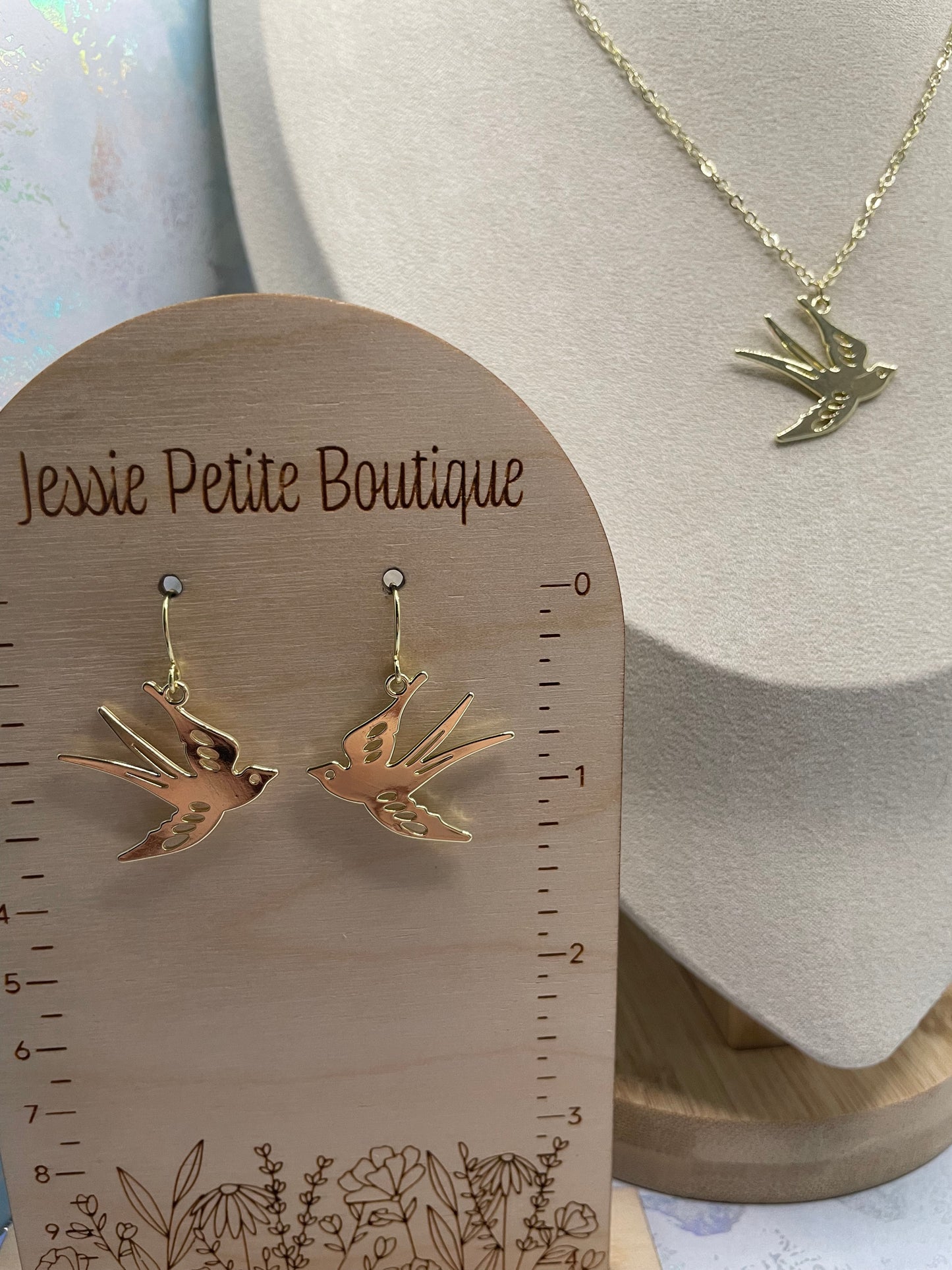 Ensemble de bijoux Chic Gold Bird - 18'' sans nickel