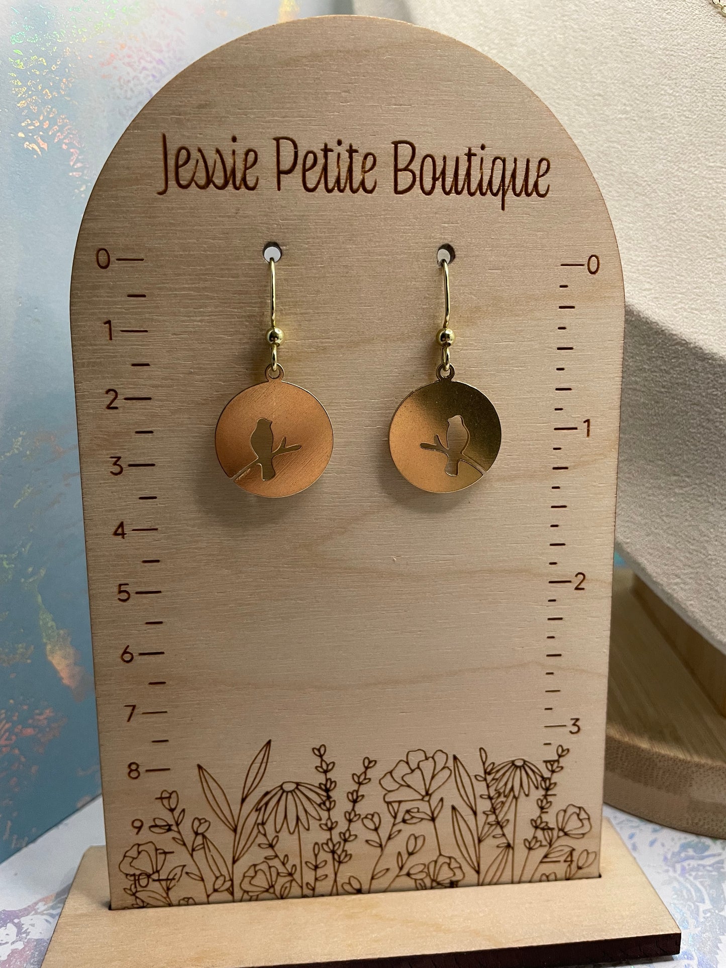 Ensemble Moineau doré sur une branche (sans nickel)