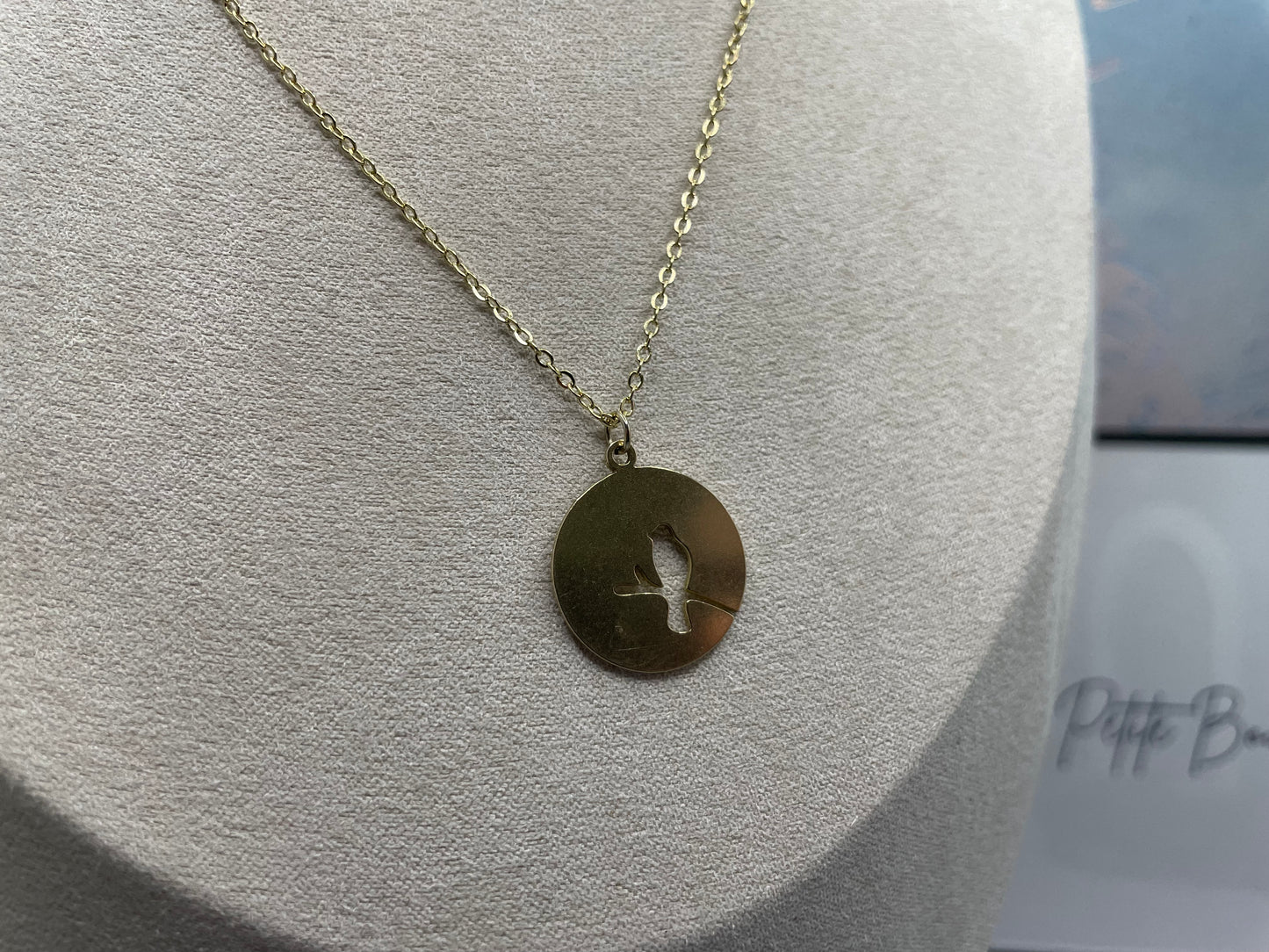 Ensemble Moineau doré sur une branche (sans nickel)