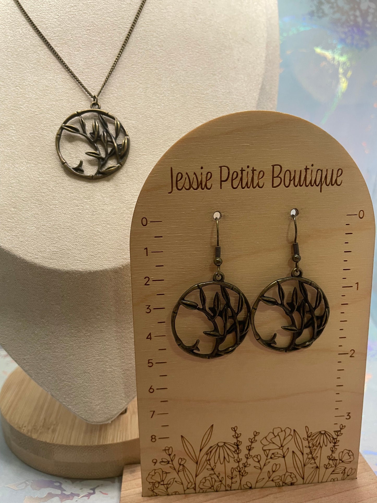 Ensemble Botaniques Circulaires Bronze