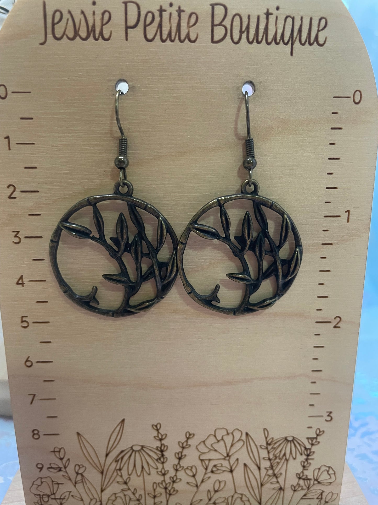 Ensemble Botaniques Circulaires Bronze