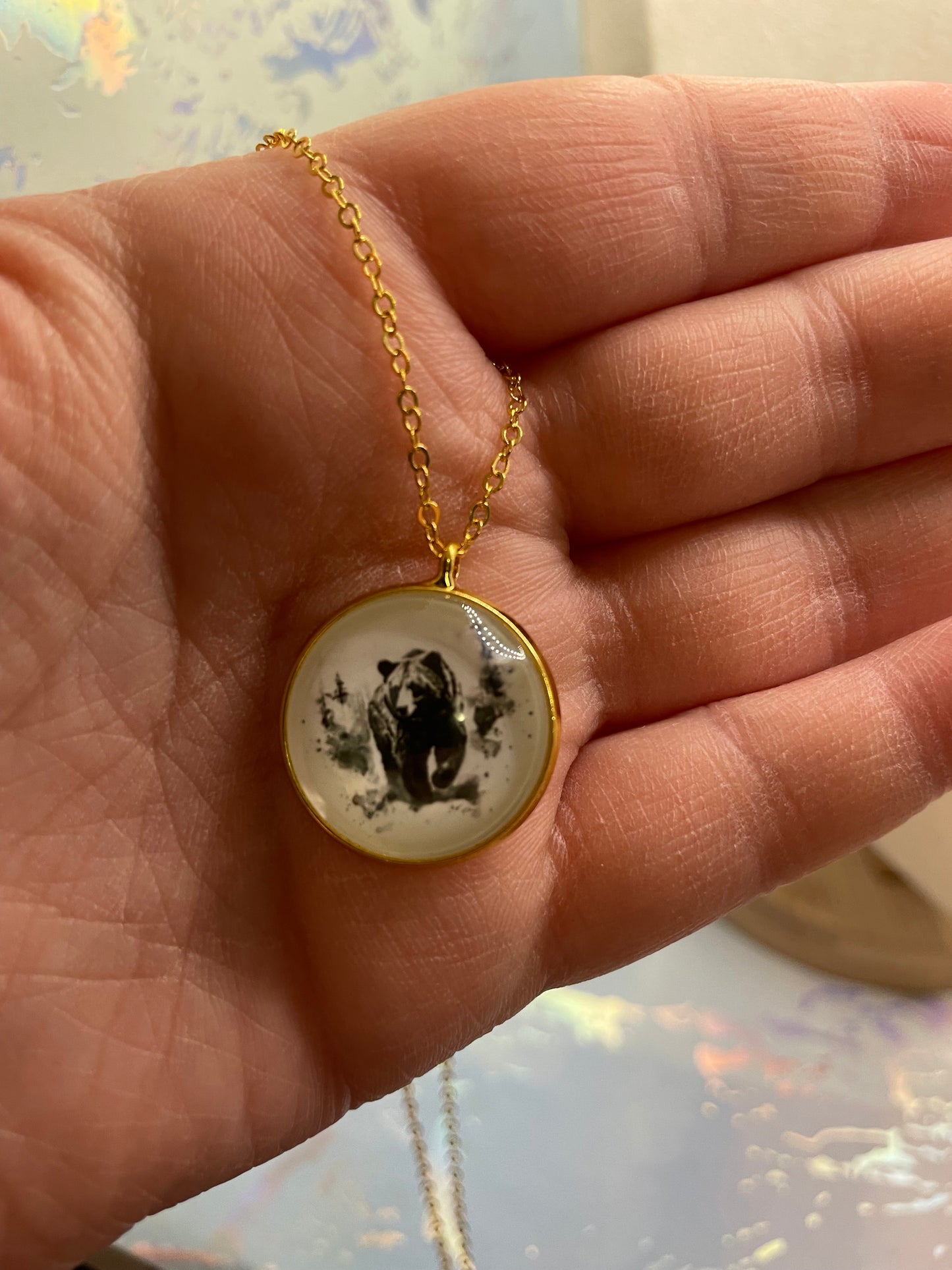 Gold Bezel Wildlife SET