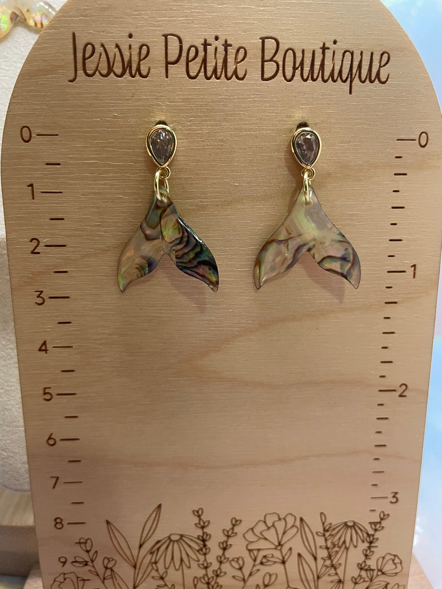 Ensemble Queue de Baleine (Nacre d’Abalone) Acier Inoxydable+Sans Nickel