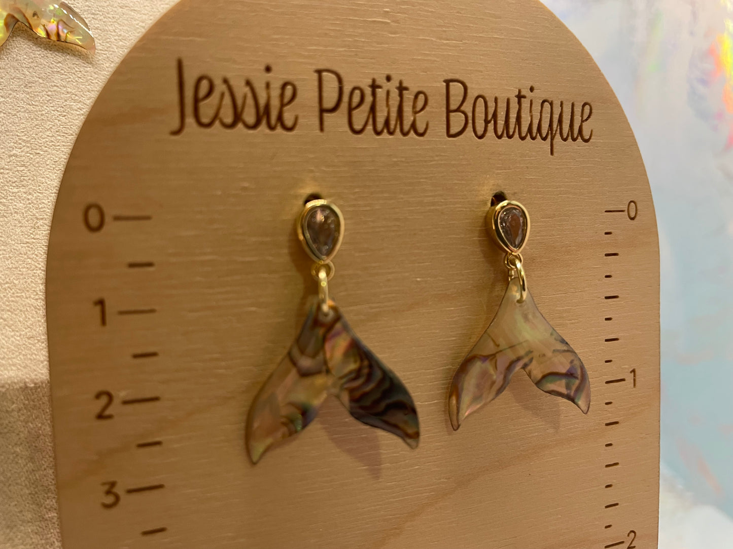 Ensemble Queue de Baleine (Nacre d’Abalone) Acier Inoxydable+Sans Nickel