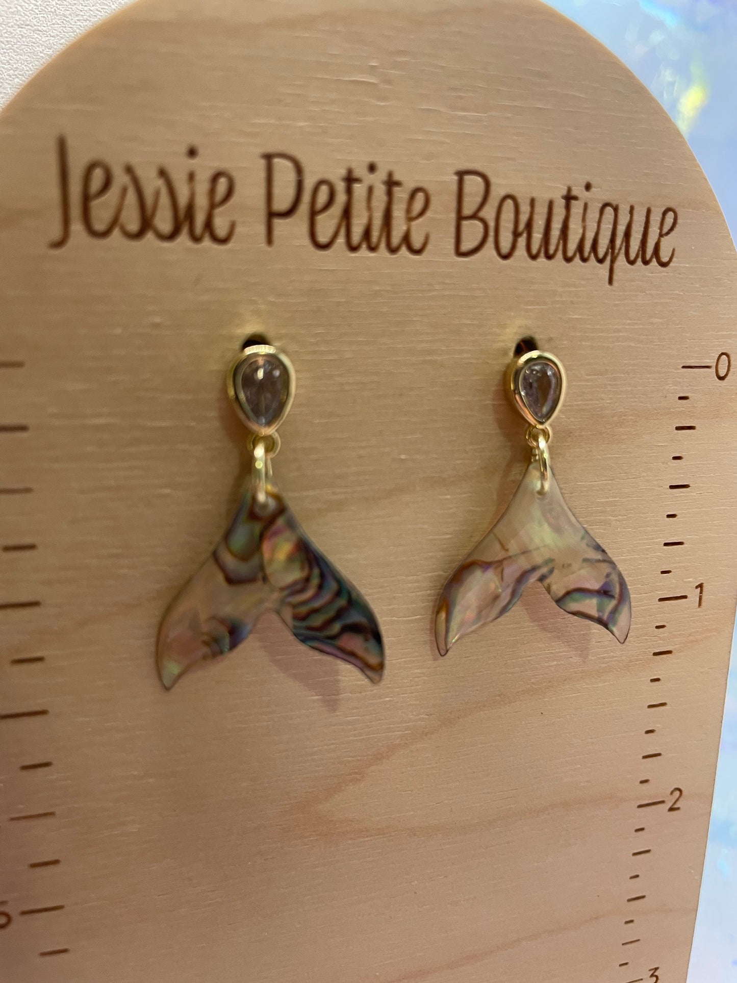 Ensemble Queue de Baleine (Nacre d’Abalone) Acier Inoxydable+Sans Nickel