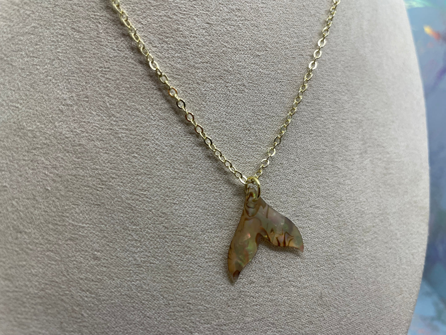 Ensemble Queue de Baleine (Nacre d’Abalone) Acier Inoxydable+Sans Nickel