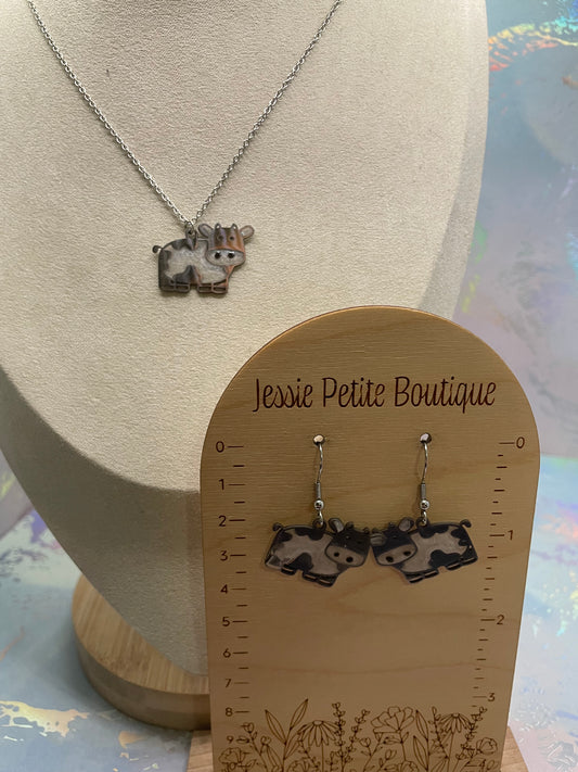 Ensemble Vache en Metal-Acier Inoxydable+Sans Nickel