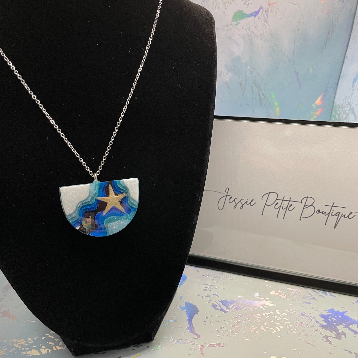 Collier demi-cercle océan 22''-Sans nickel