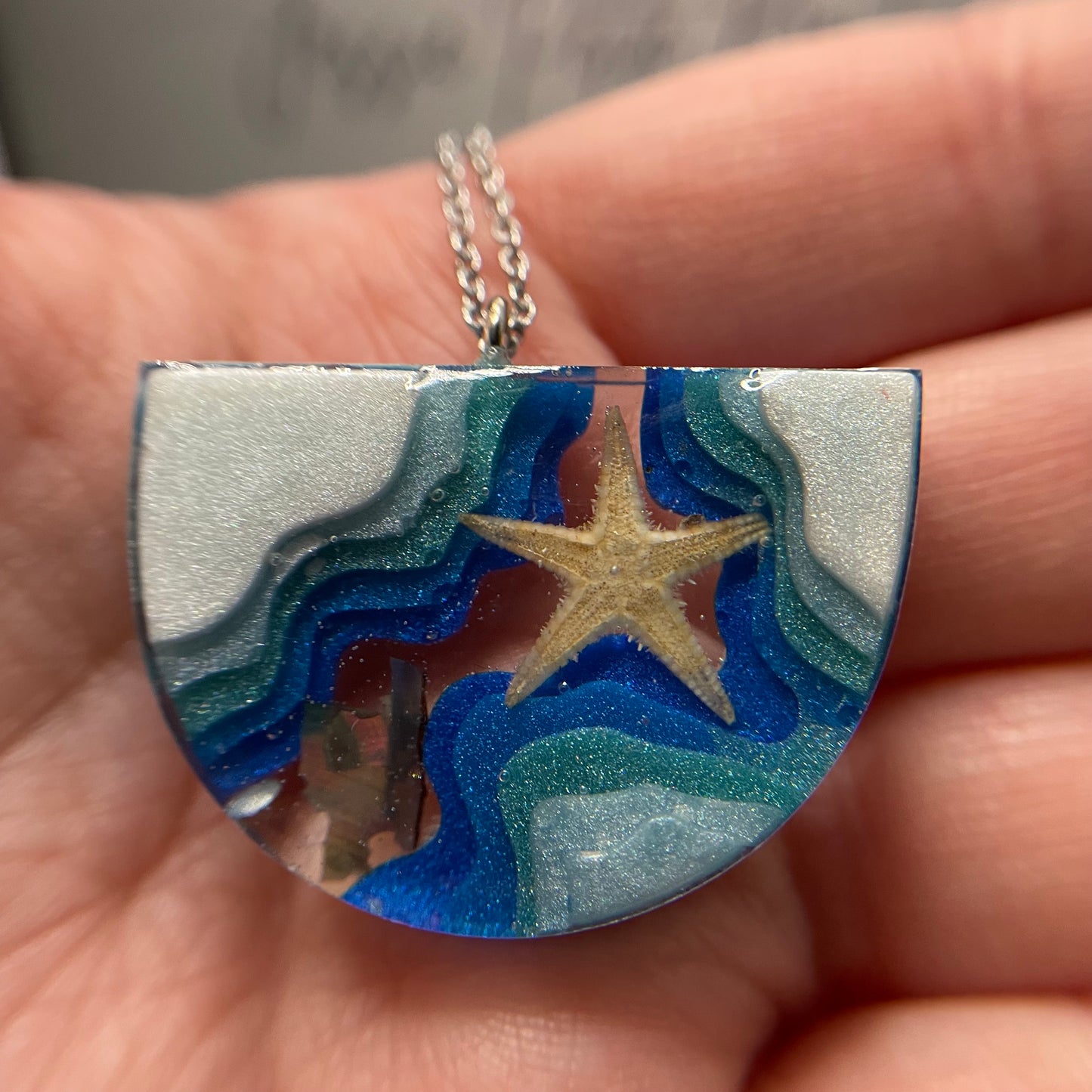 Collier demi-cercle océan 22''-Sans nickel