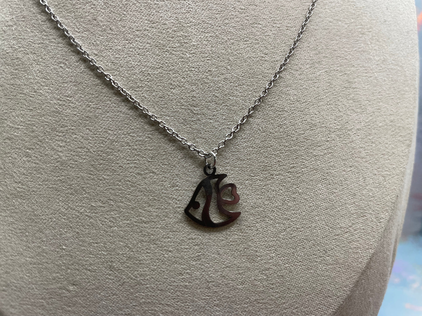 Ensemble poisson argenté-Acier Inoxydable