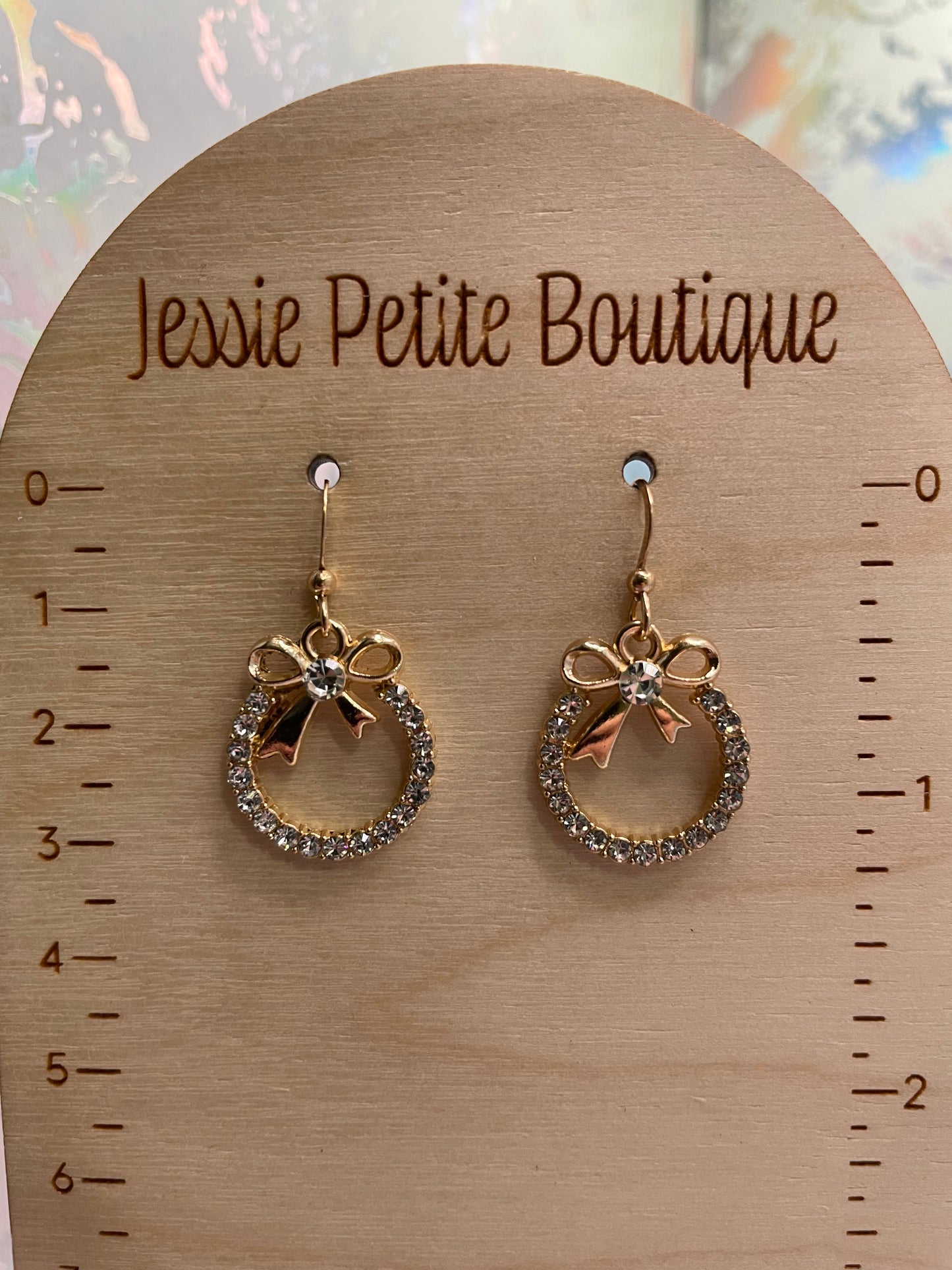 Boucles d'oreilles cercle en zircone avec boucle en or