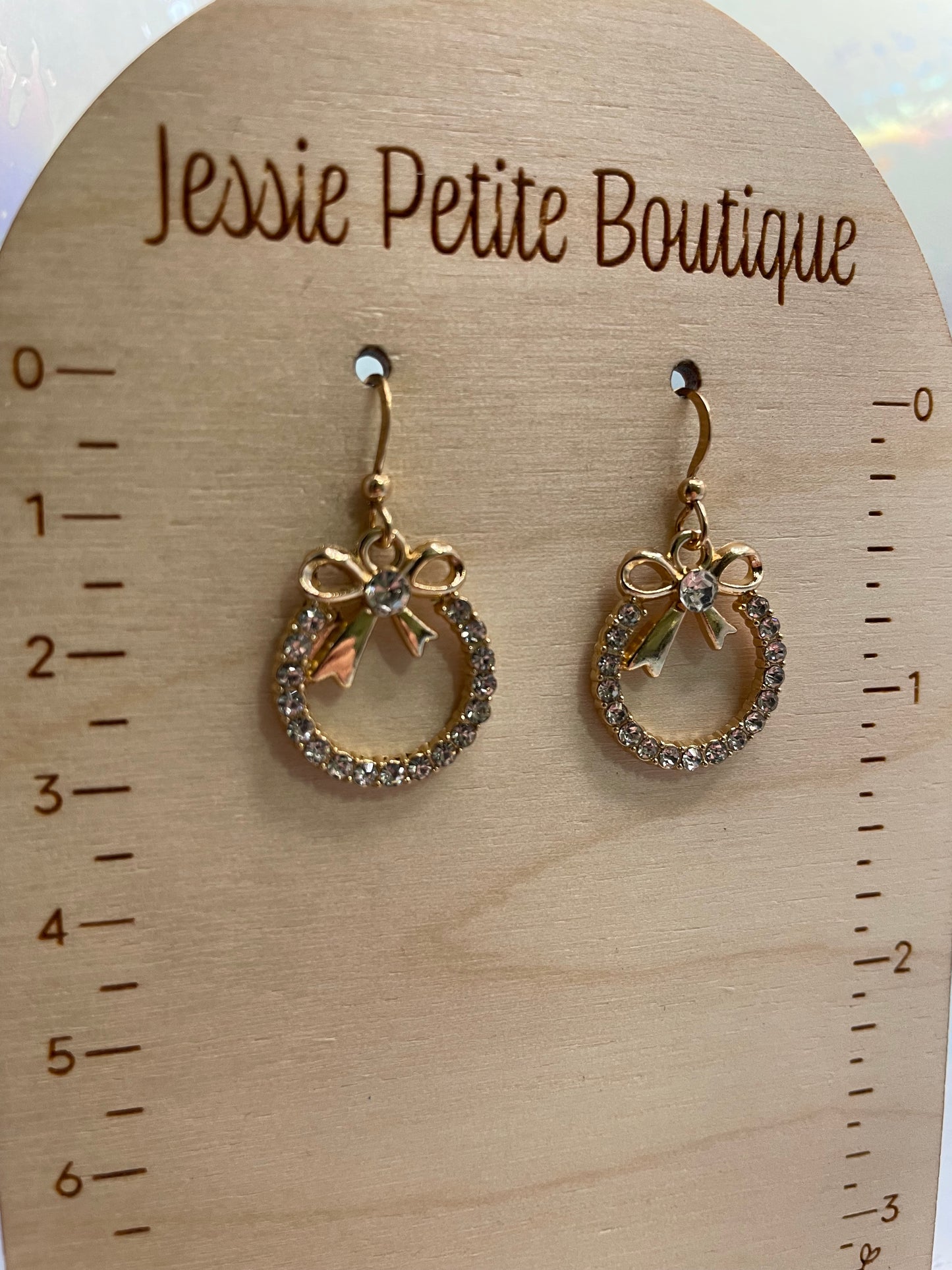 Boucles d'oreilles cercle en zircone avec boucle en or