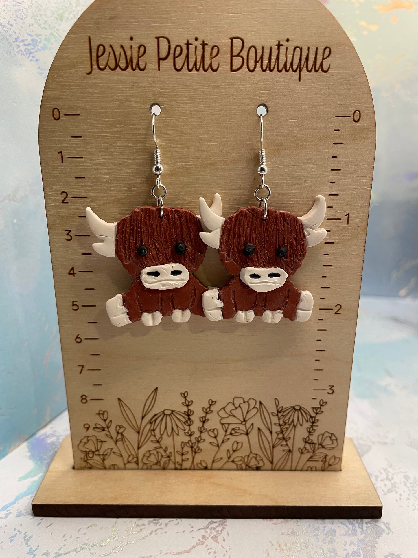 Adorable Handmade Cow Earrings – NICKEL FREE