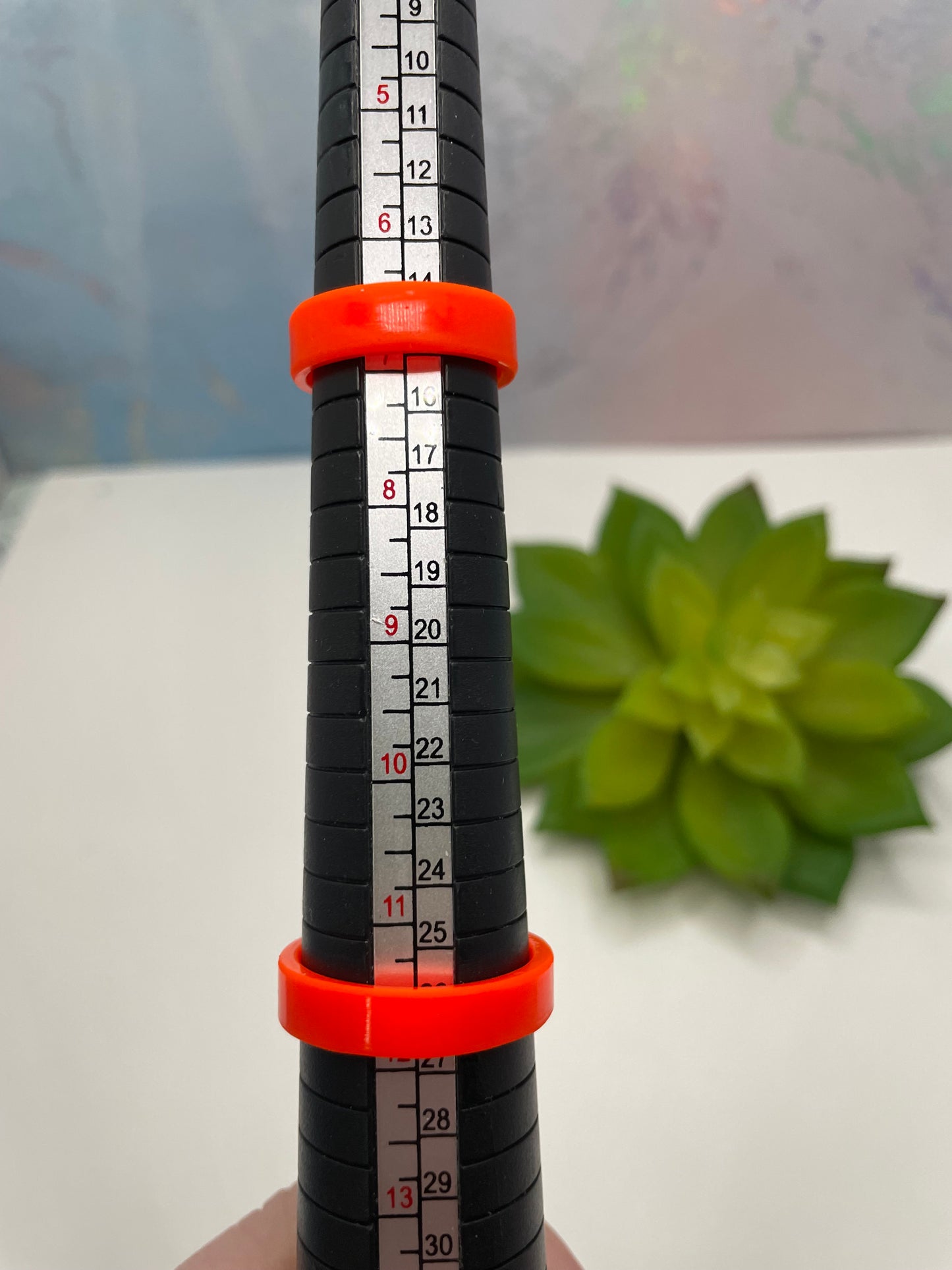 Bright Orange Resin Ring