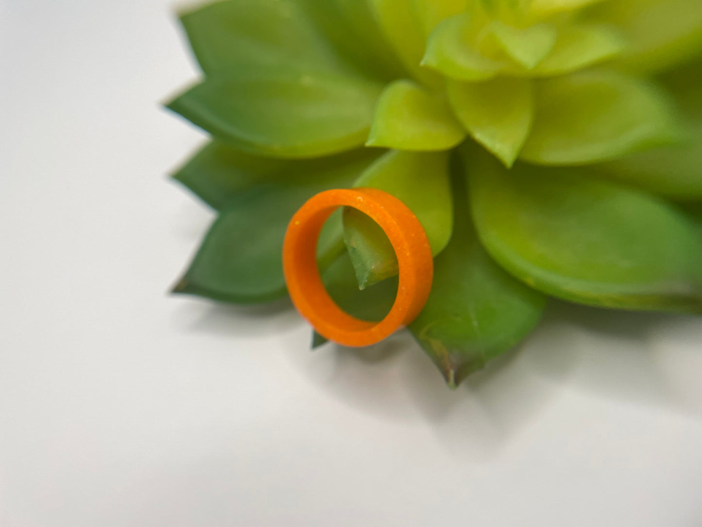 Orange Resin Ring-Size 8US