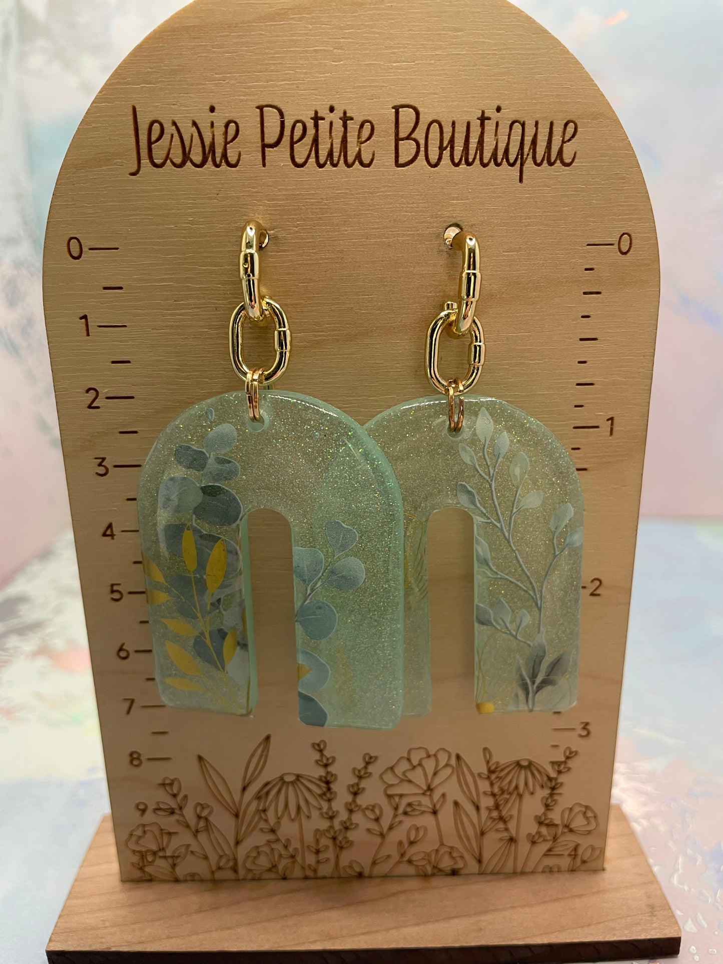 Boucles d’oreilles Arche Botanique brillante-Acier Inoxydable