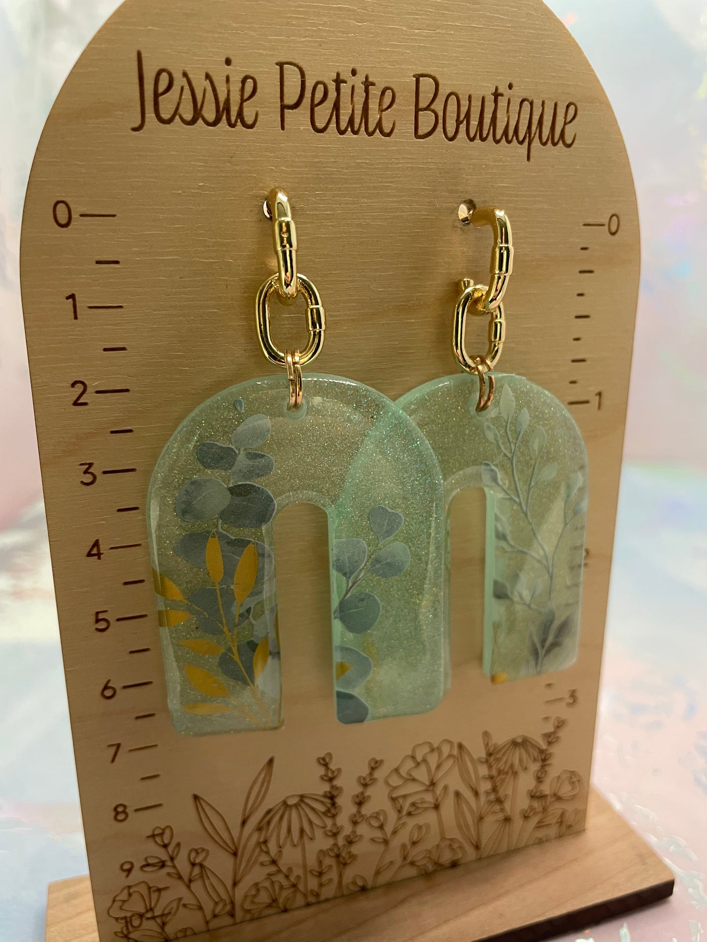 Boucles d’oreilles Arche Botanique brillante-Acier Inoxydable