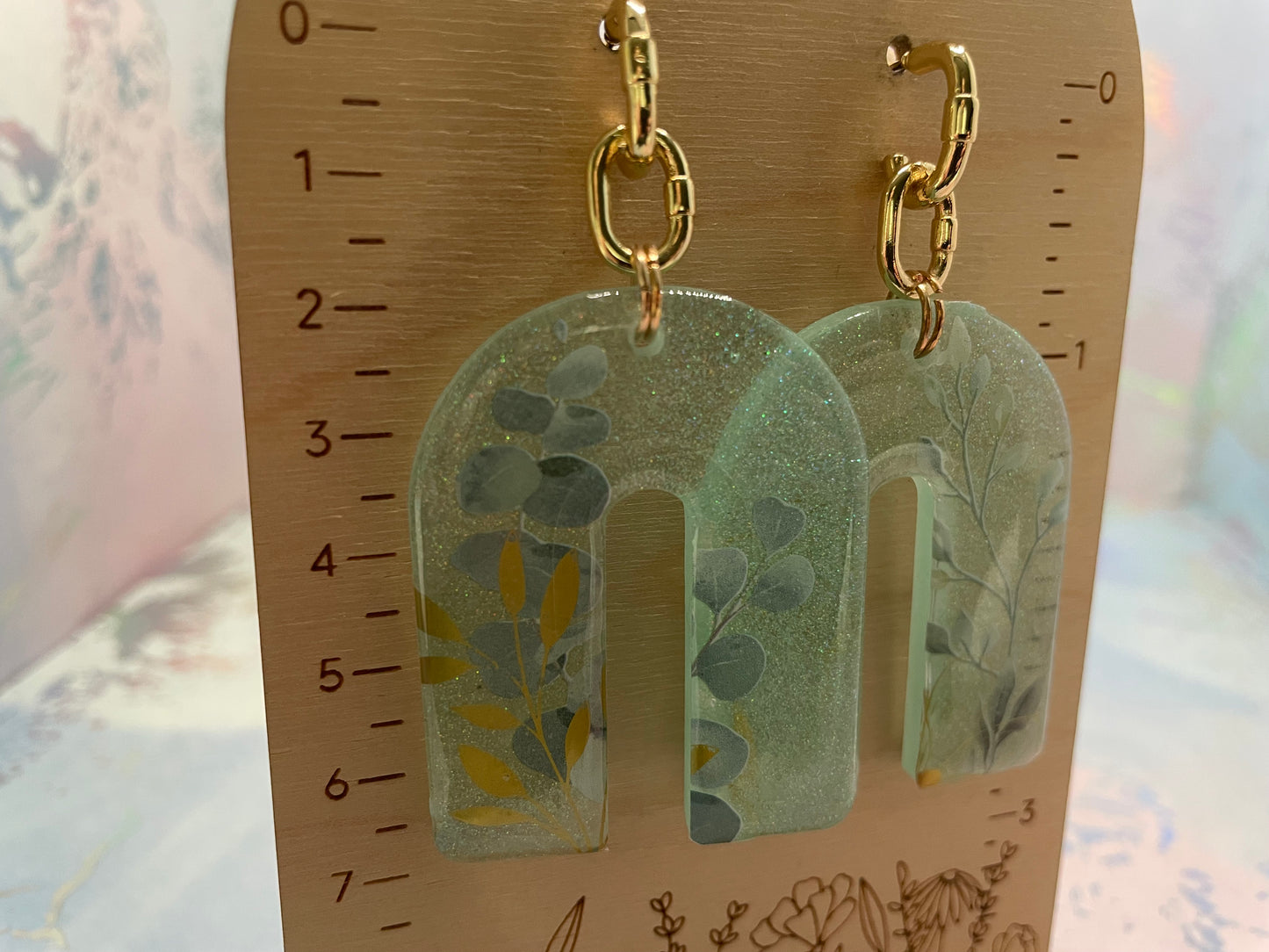 Boucles d’oreilles Arche Botanique brillante-Acier Inoxydable