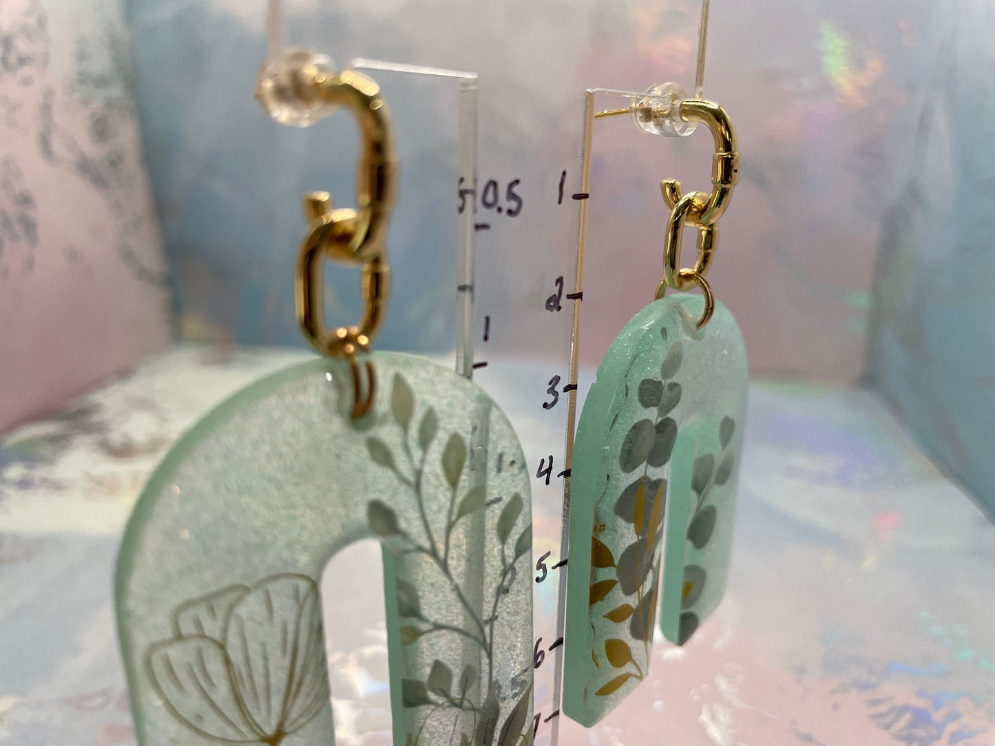 Boucles d’oreilles Arche Botanique brillante-Acier Inoxydable