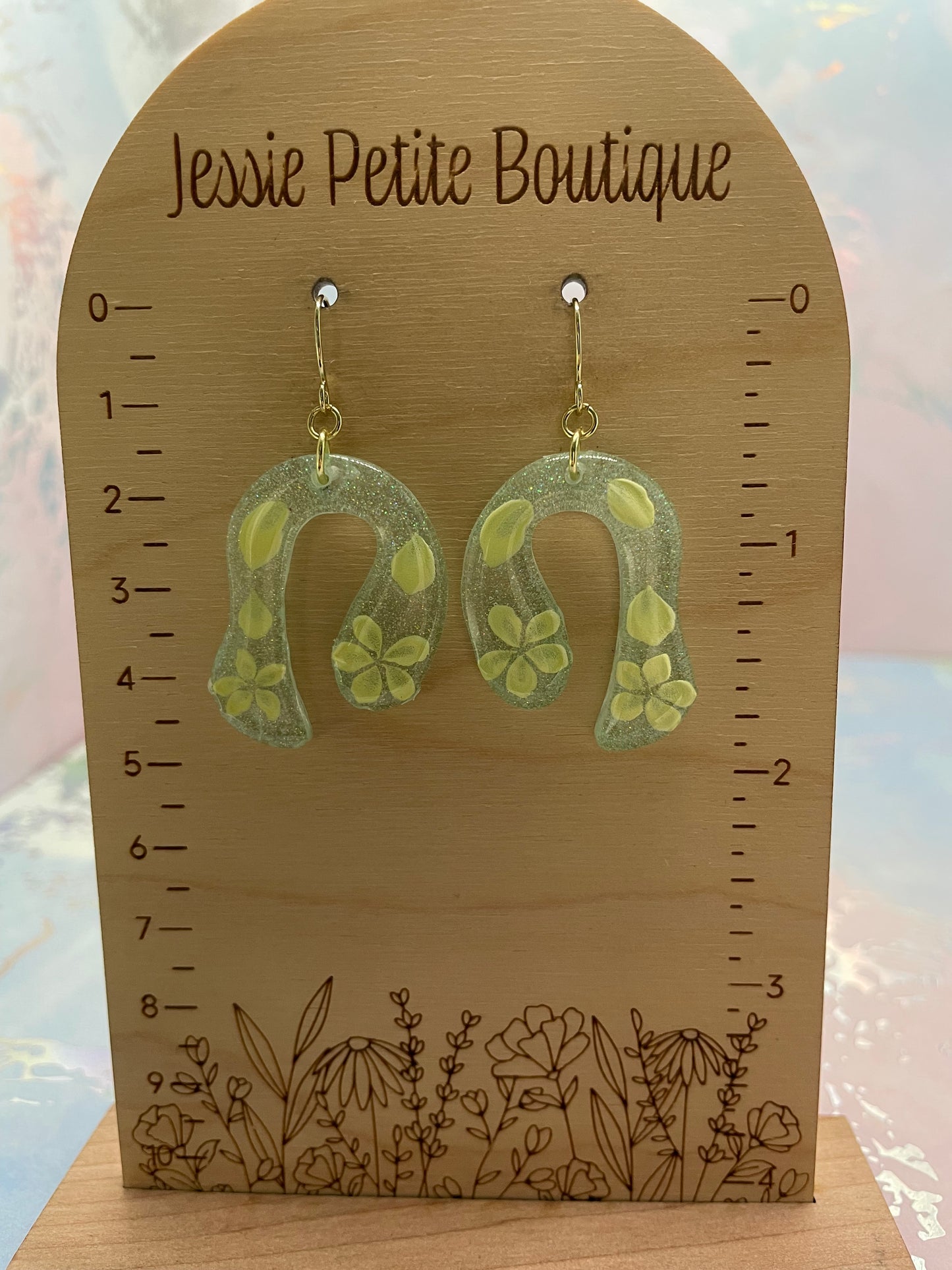 Sparkly Organic Arch Earrings-Stainless Steel+Nickel Free