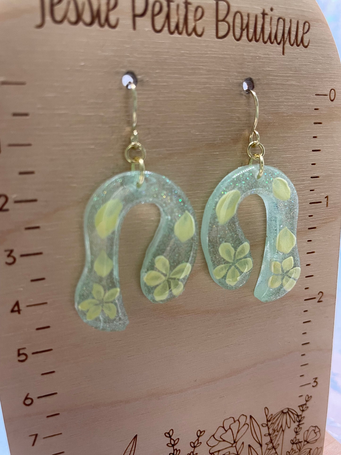 Sparkly Organic Arch Earrings-Stainless Steel+Nickel Free