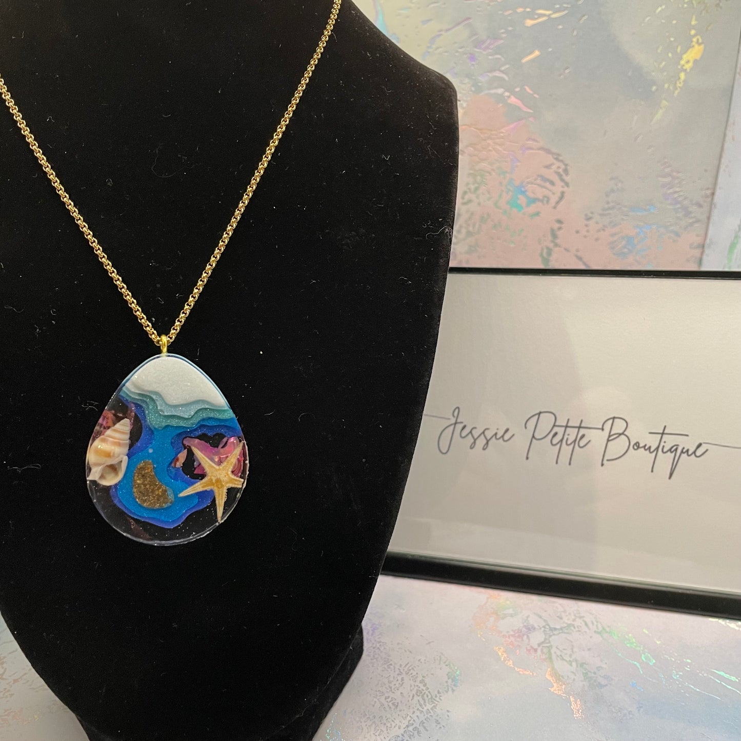 Collier Goutte Ocean 25'' - Acier Inoxydable