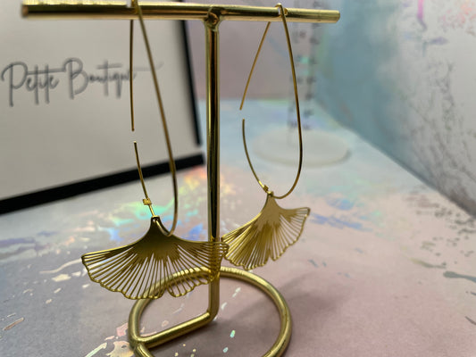 Boucles d’oreilles Feuille de Gecko