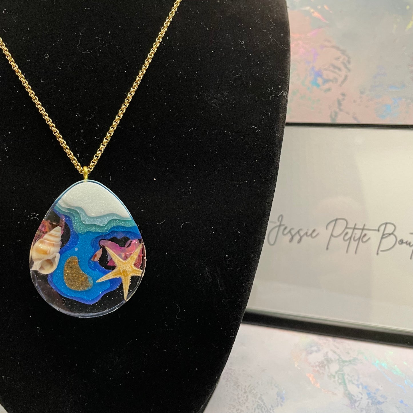 Collier Goutte Ocean 25'' - Acier Inoxydable