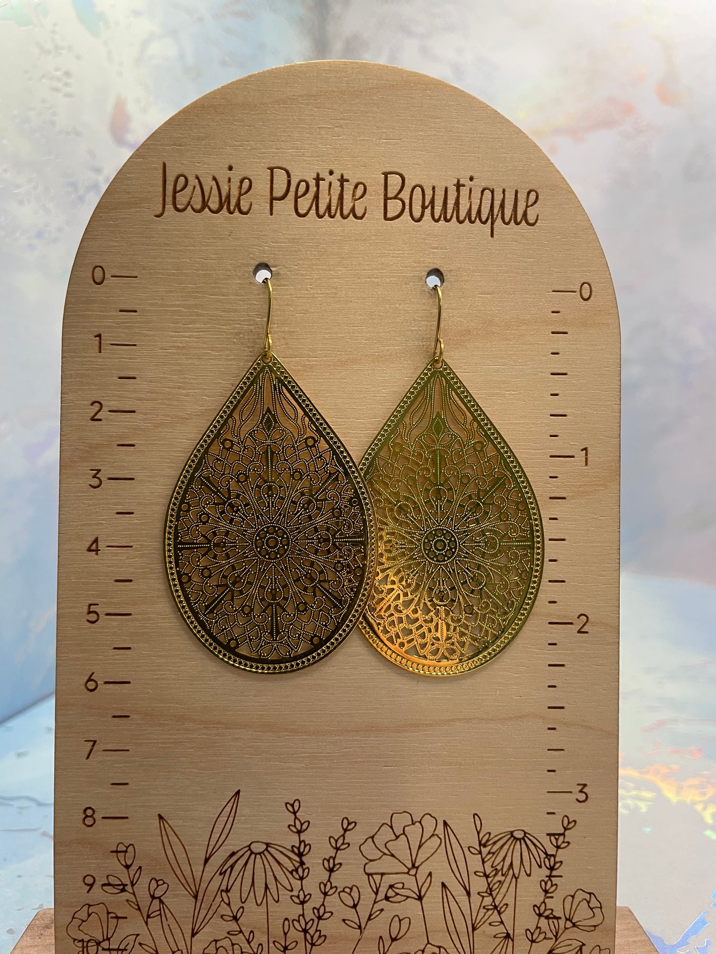Boucles d’oreilles goutte filigrane-Sans Nickel
