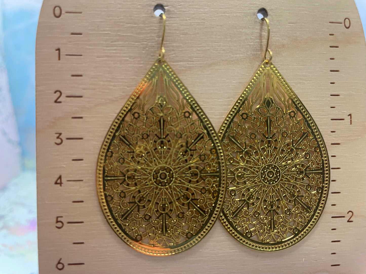 Boucles d’oreilles goutte filigrane-Sans Nickel