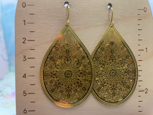 Boucles d’oreilles goutte filigrane-Sans Nickel