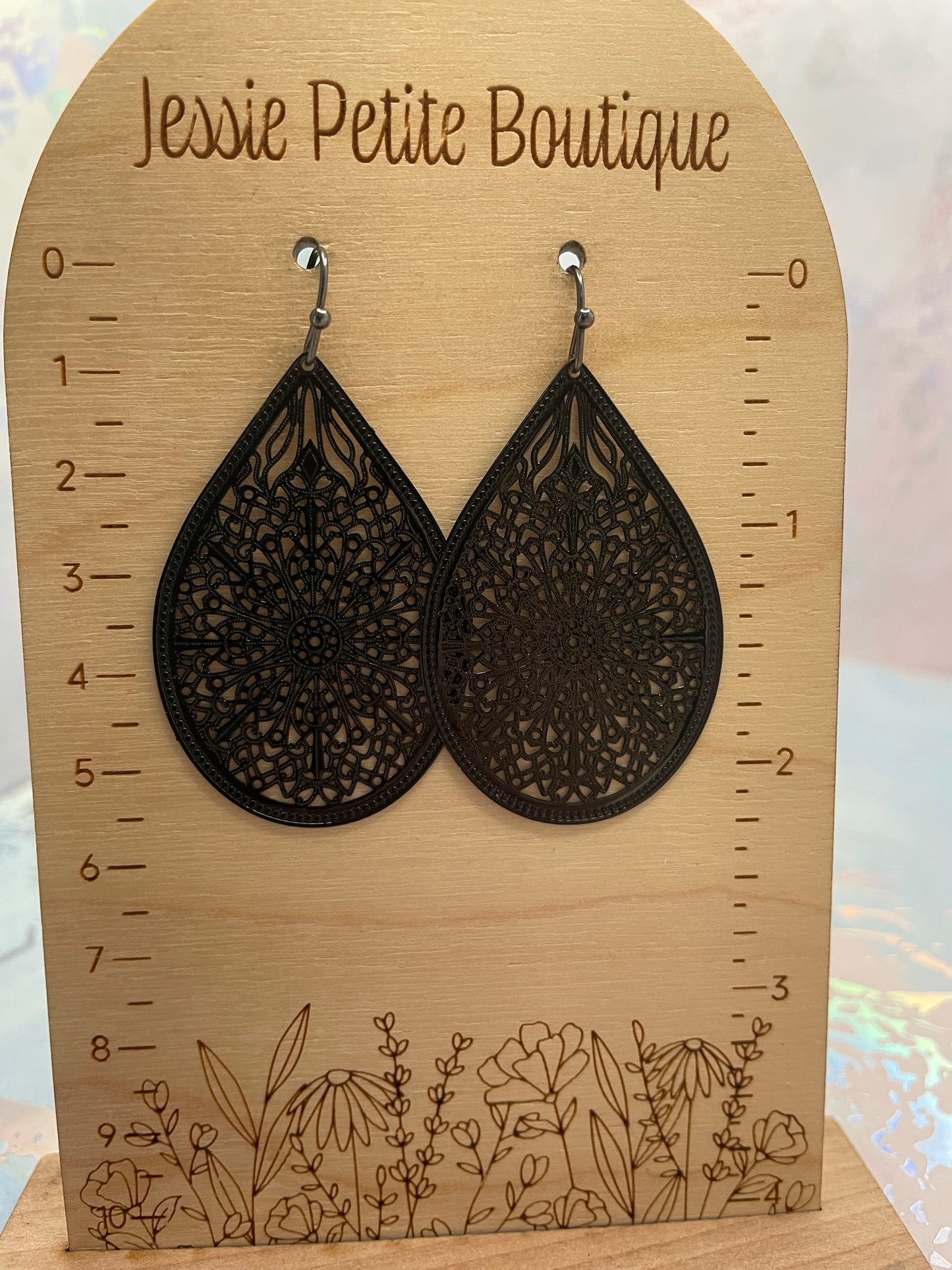 Boucles d’oreilles goutte filigrane-Sans Nickel