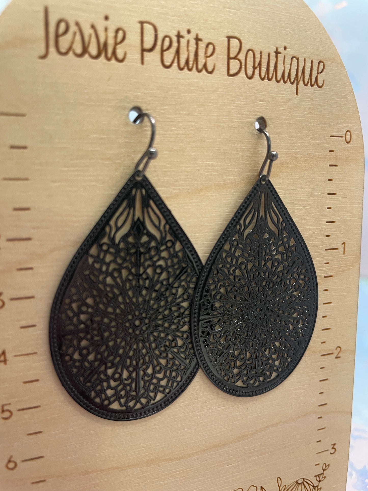 Boucles d’oreilles goutte filigrane-Sans Nickel