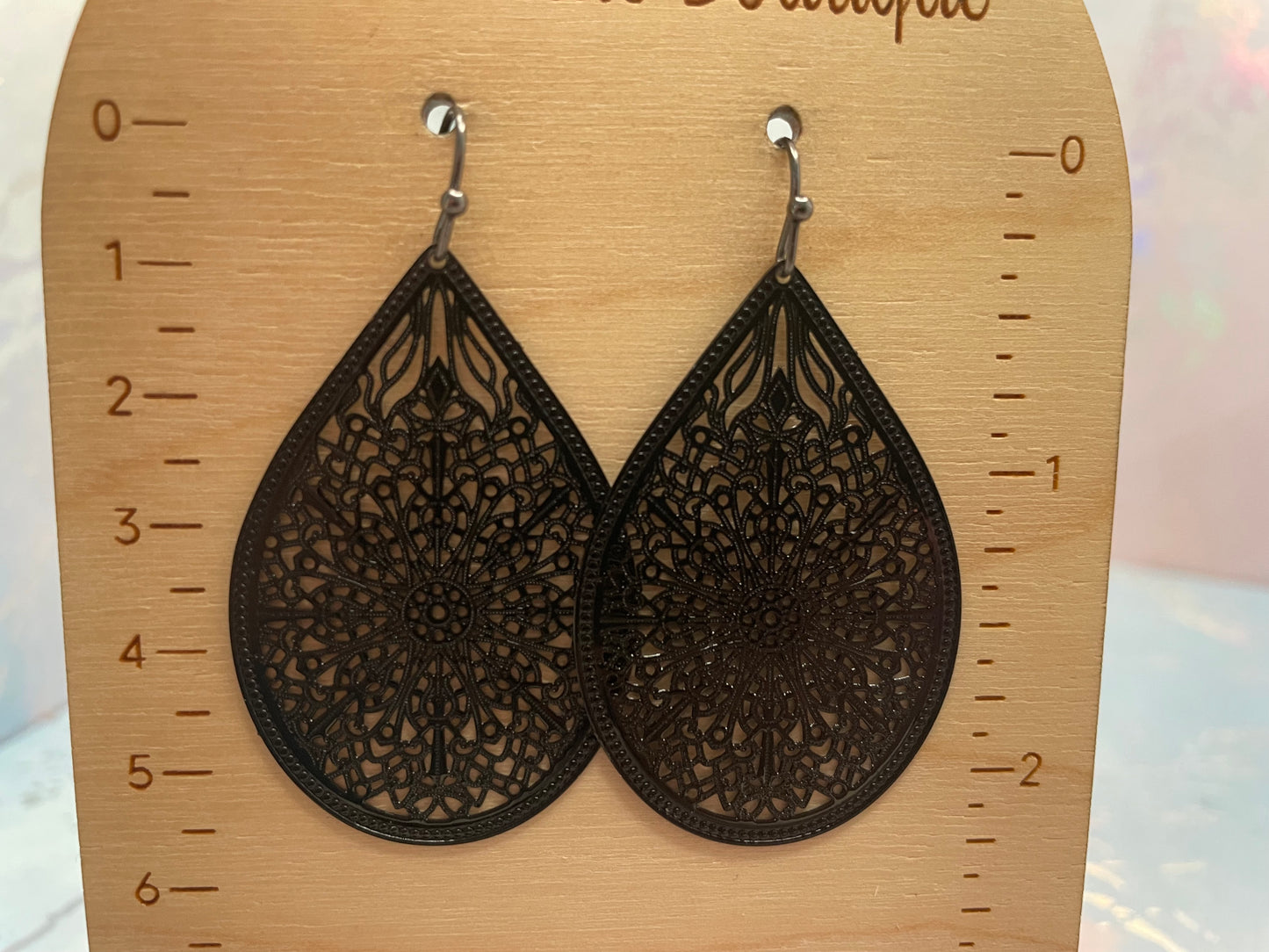 Boucles d’oreilles goutte filigrane-Sans Nickel