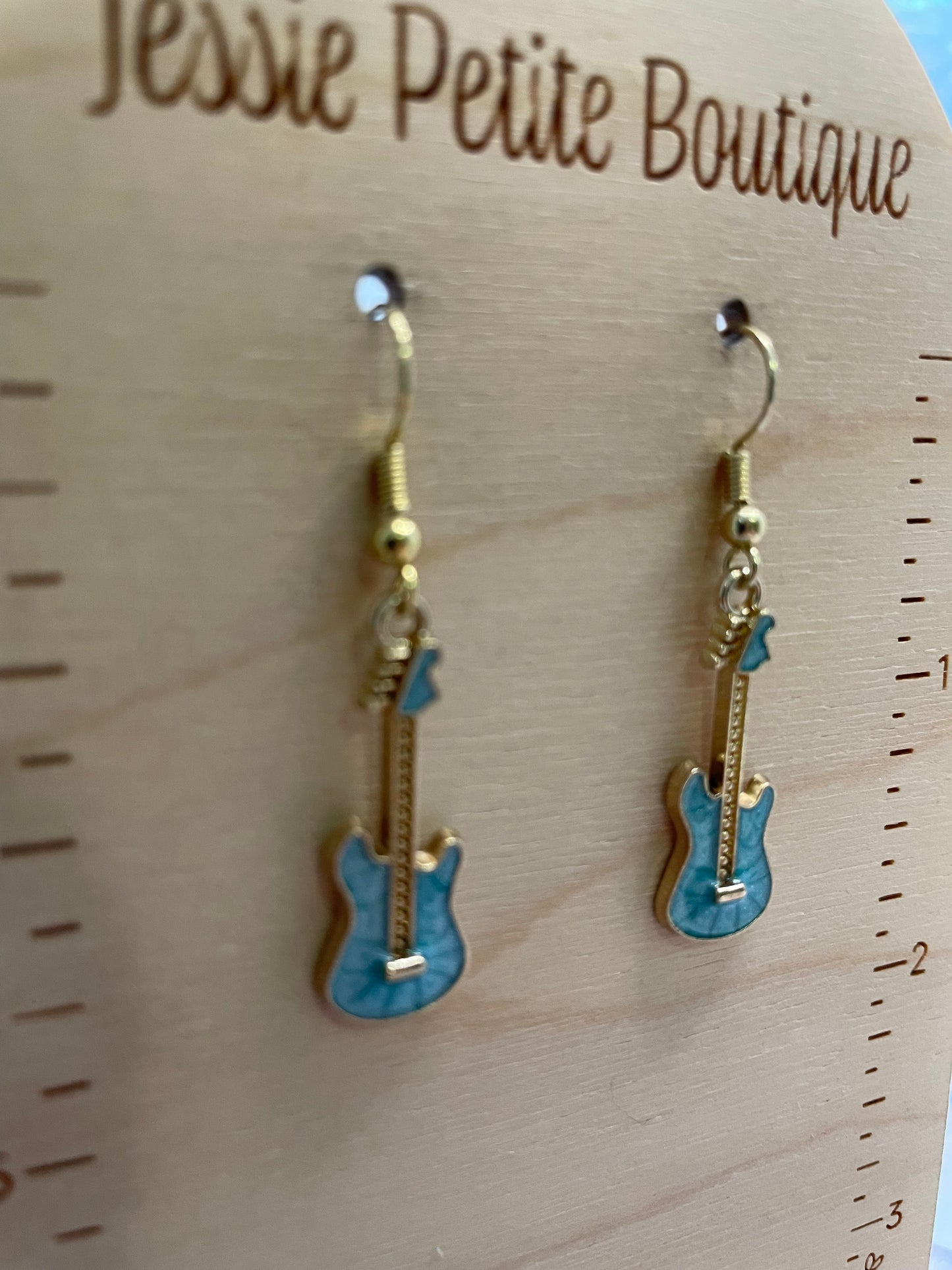 Boucles d’oreilles guitare électrique mini –Sans Nickel