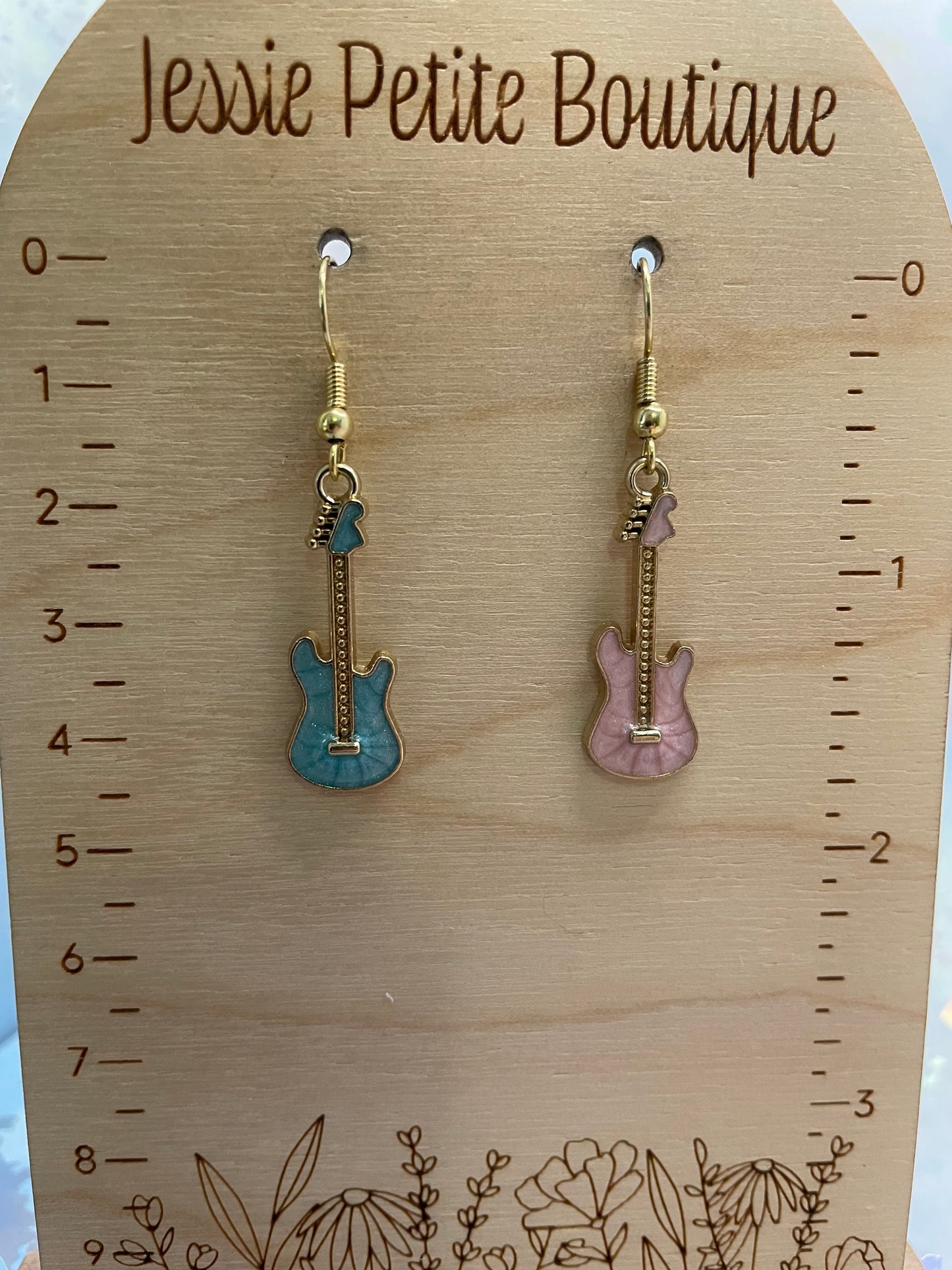Boucles d’oreilles guitare électrique mini –Sans Nickel