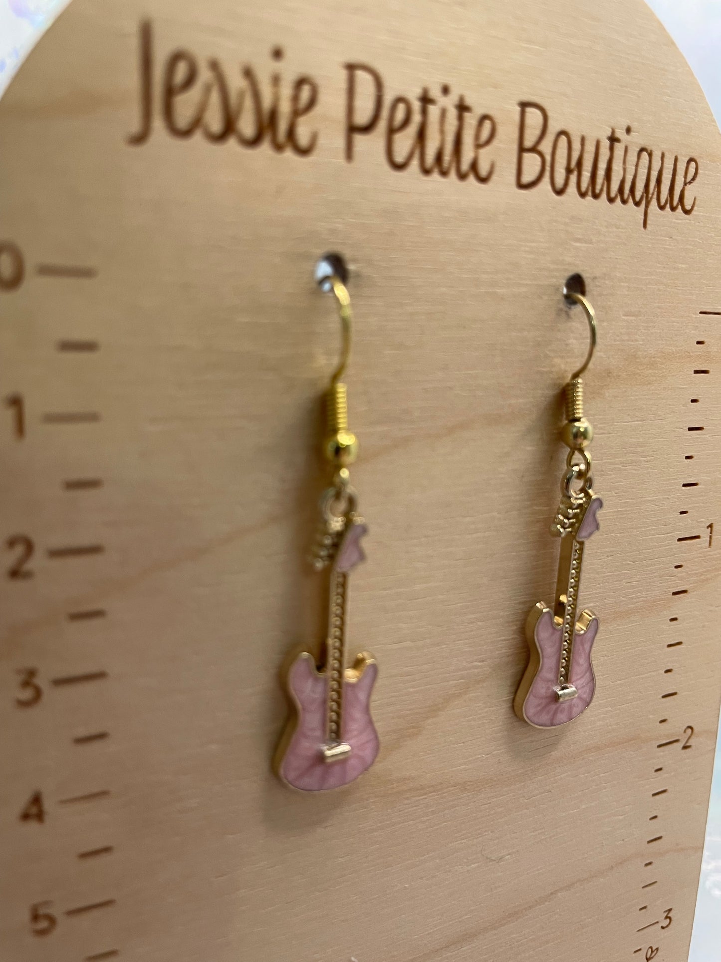 Boucles d’oreilles guitare électrique mini –Sans Nickel