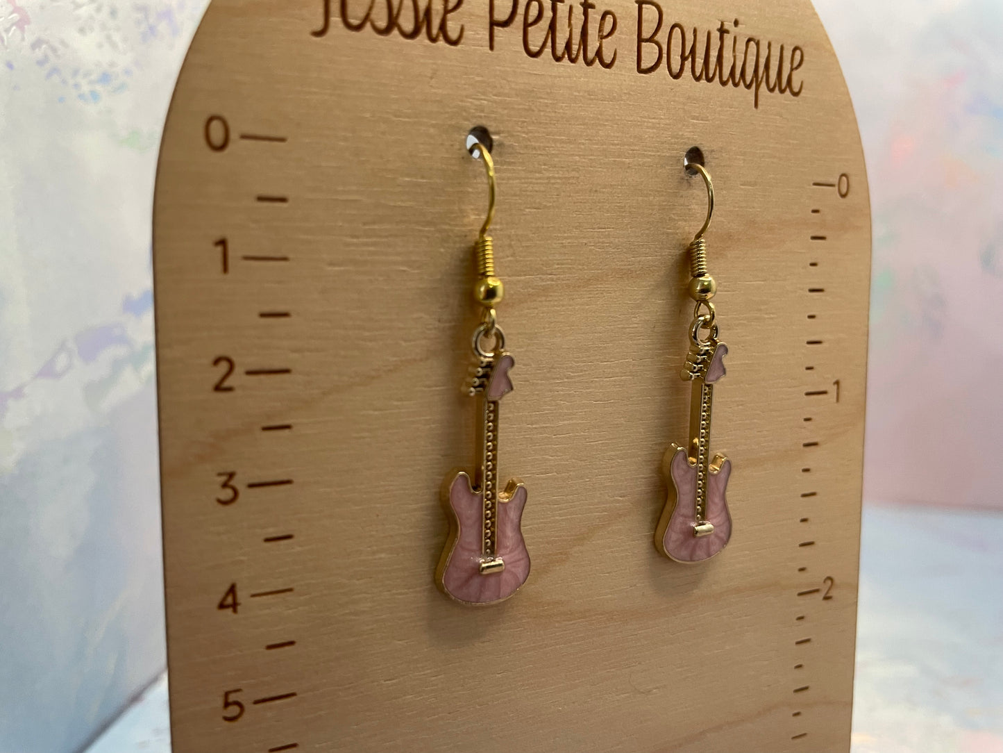 Boucles d’oreilles guitare électrique mini –Sans Nickel