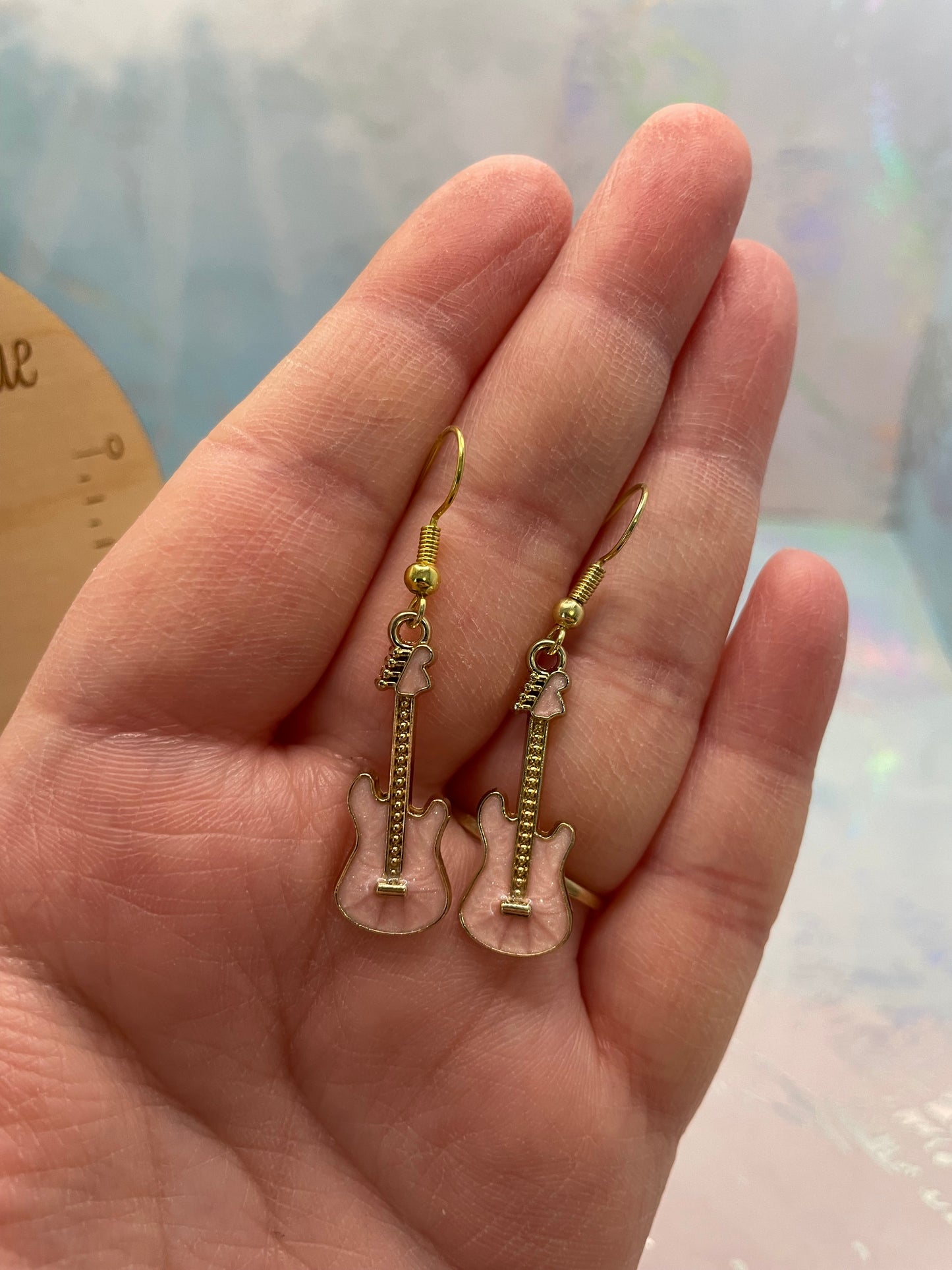Boucles d’oreilles guitare électrique mini –Sans Nickel