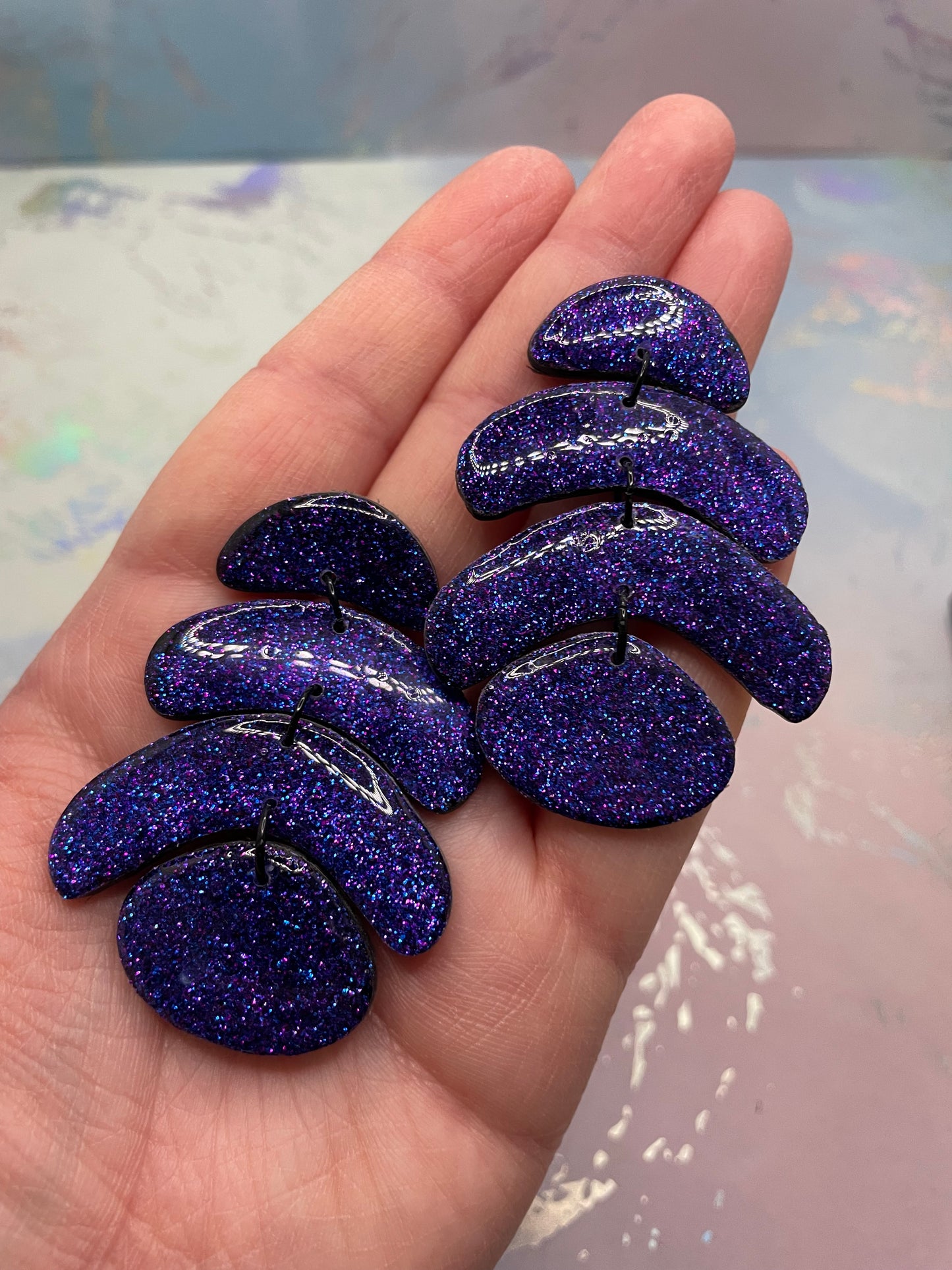 Boucles d’oreilles pendantes sculpturales-Sans Nickel