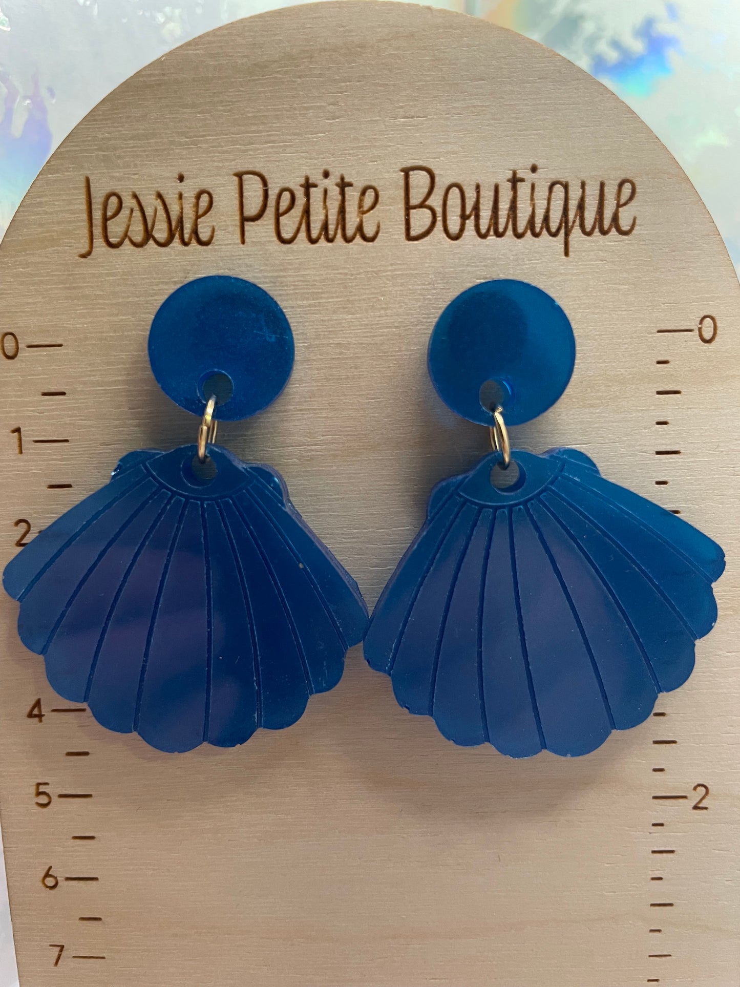 Kalita: Blue Shell Earrings