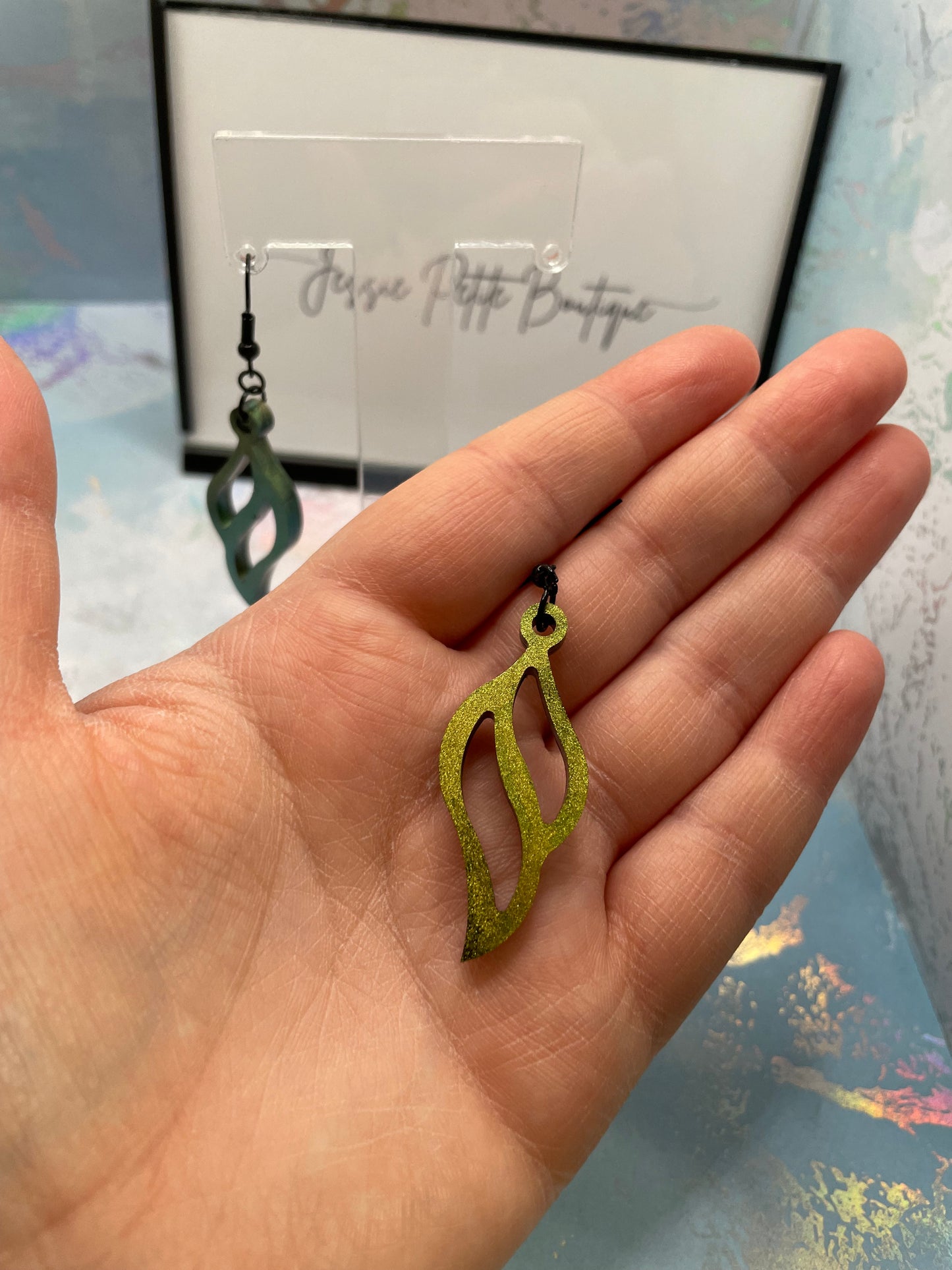 Boucles d'oreilles Caméléon Or Petites Ailes du Ciel