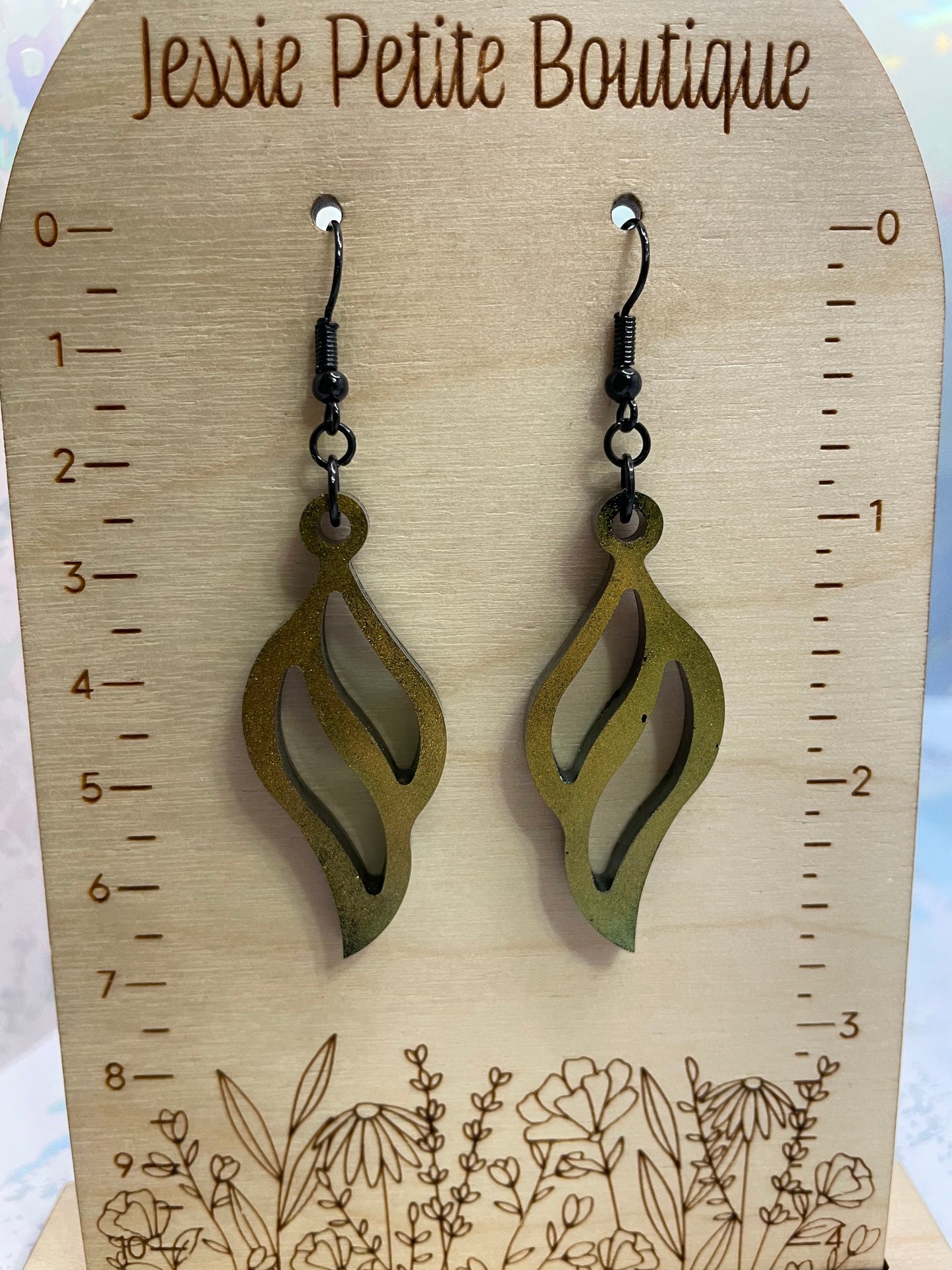 Boucles d'oreilles Caméléon Or Petites Ailes du Ciel